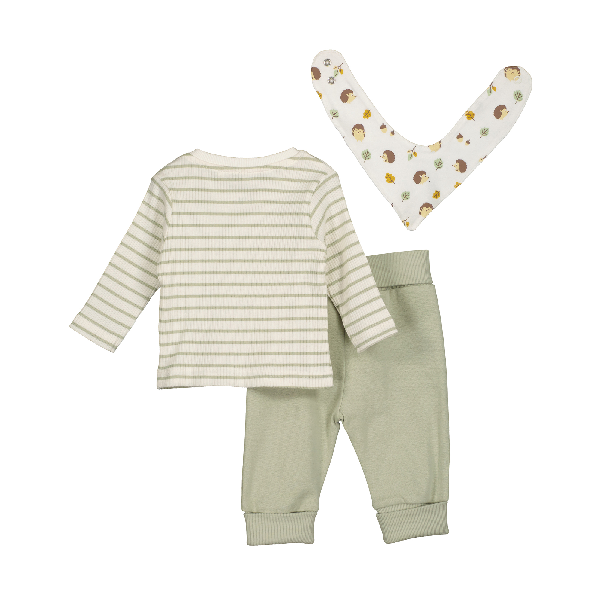 Langarmshirts, blue seven, Grün – Besonderheit: Set bestehend aus Langarmshirt, Hose und Tuch