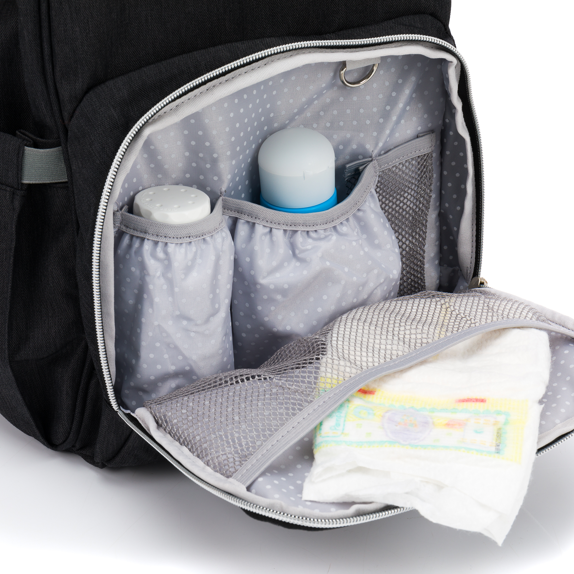 Wickelrucksäcke, LITTLE ONE, Schwarz – Produktansicht