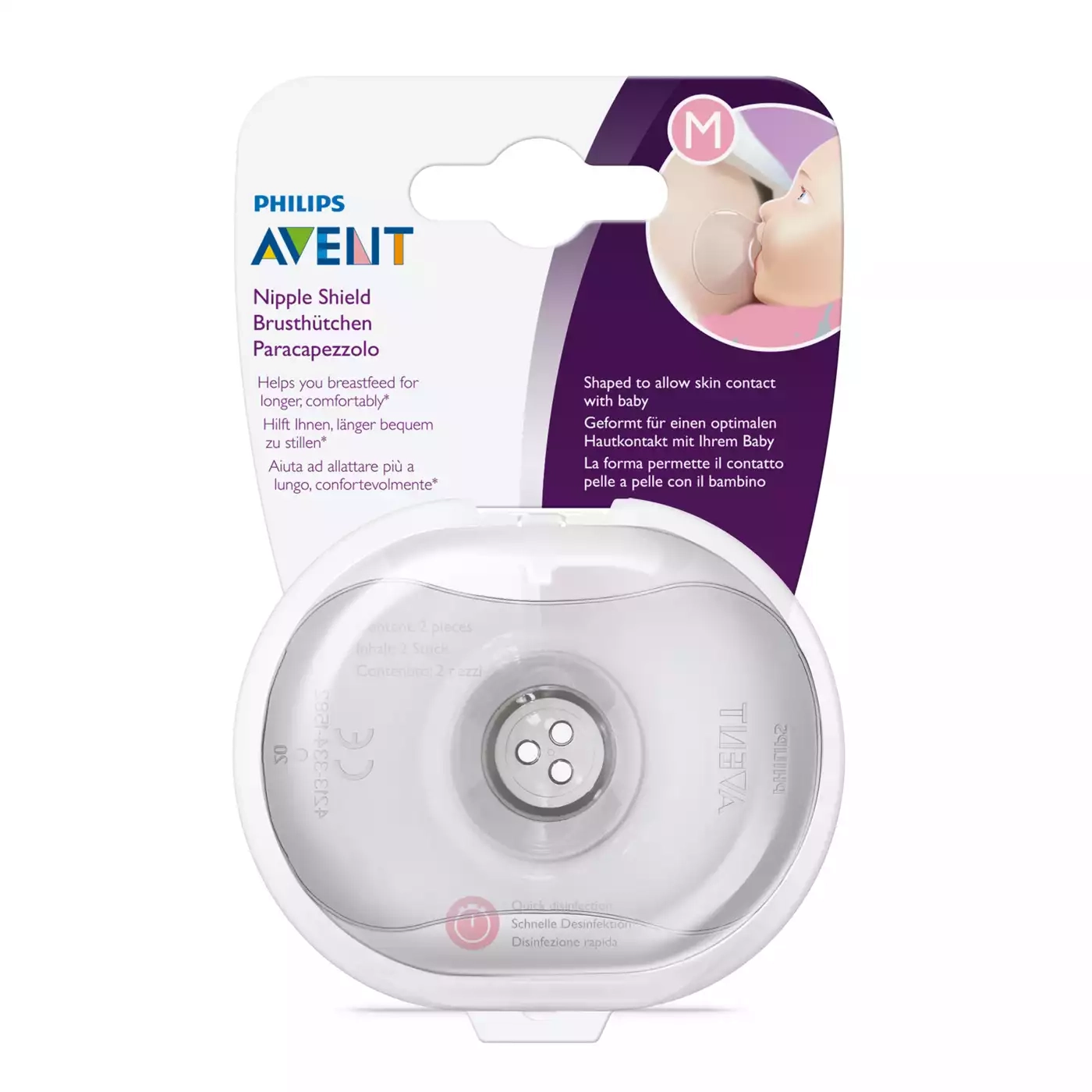 Stillhütchen, PHILIPS AVENT, Transparent – Produktansicht