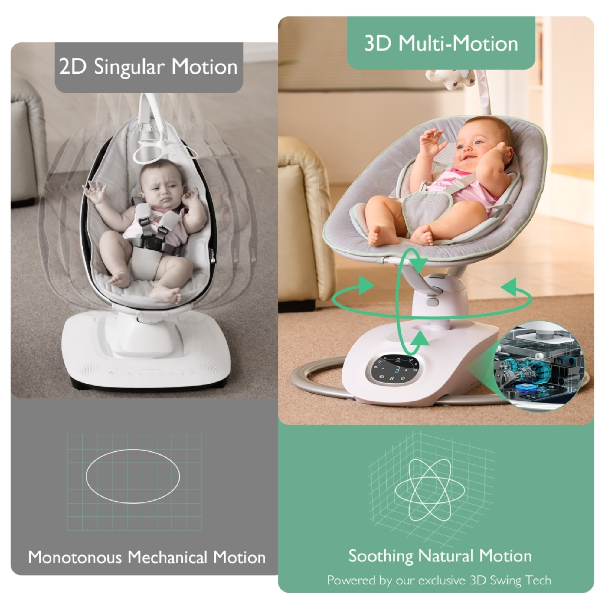Wippen, momcozy, Grau – Produktansicht