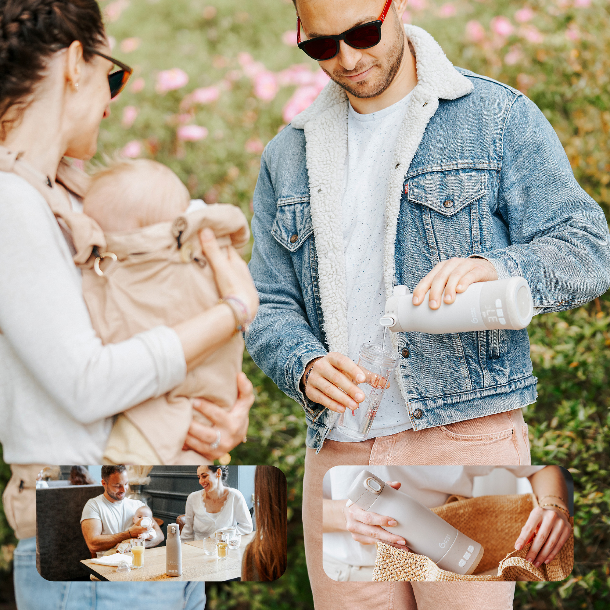 Babykostwärmer, babymoov, Beige – Besonderheit: Temperatureinstellung von 37 bis 50°C, auf das Grad genau