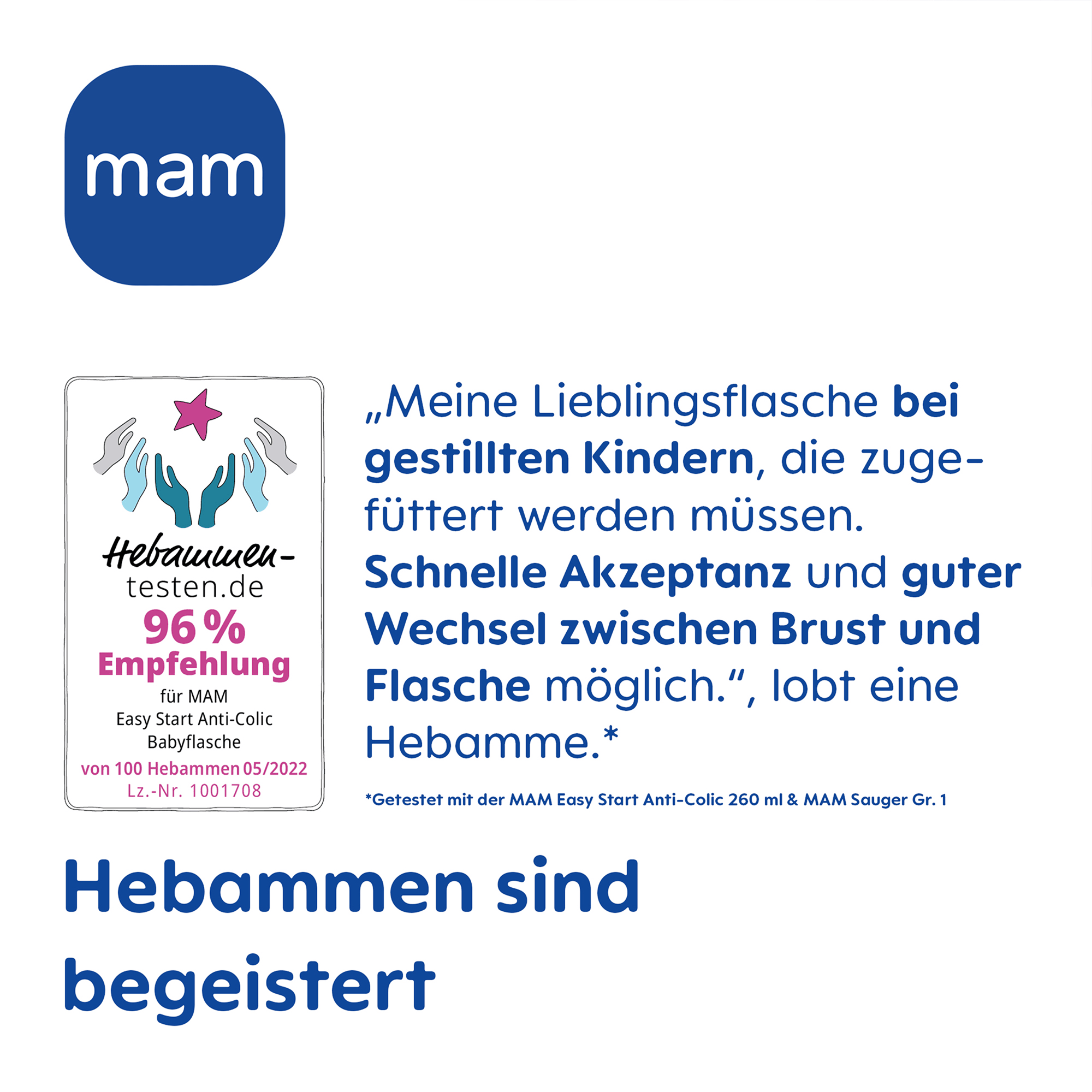 Babyfläschchen, MAM – Produktansicht