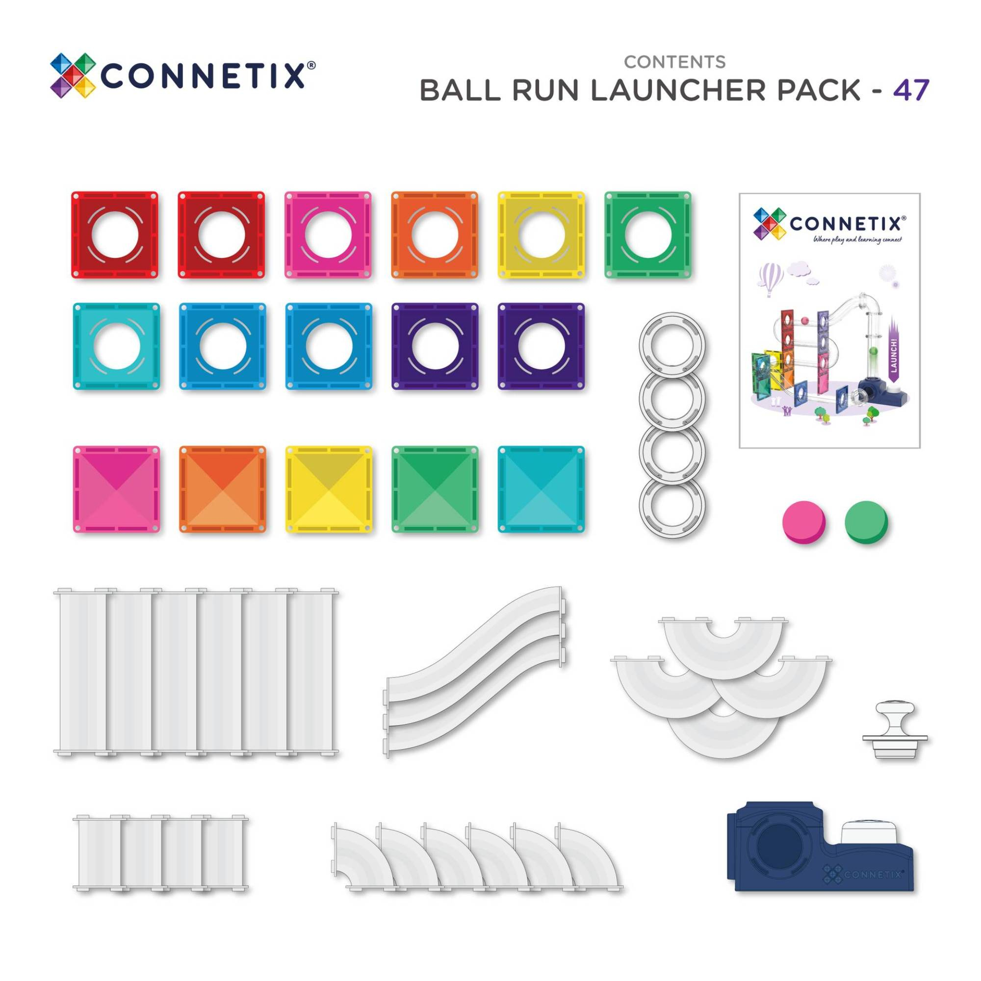 Kugelbahn, Connetix, Lila – Produktansicht