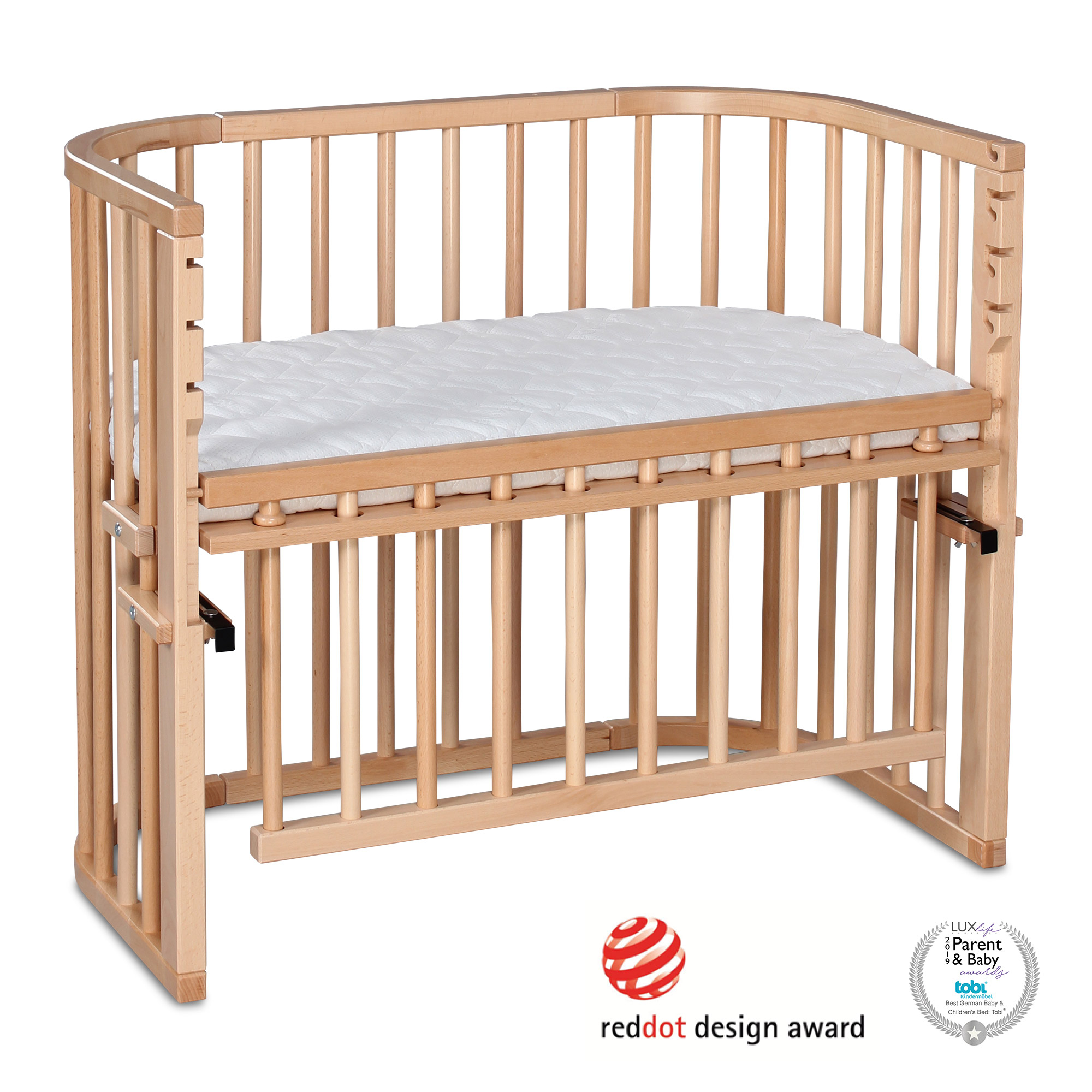 Beistellbetten, babybay, Braun – Produktansicht