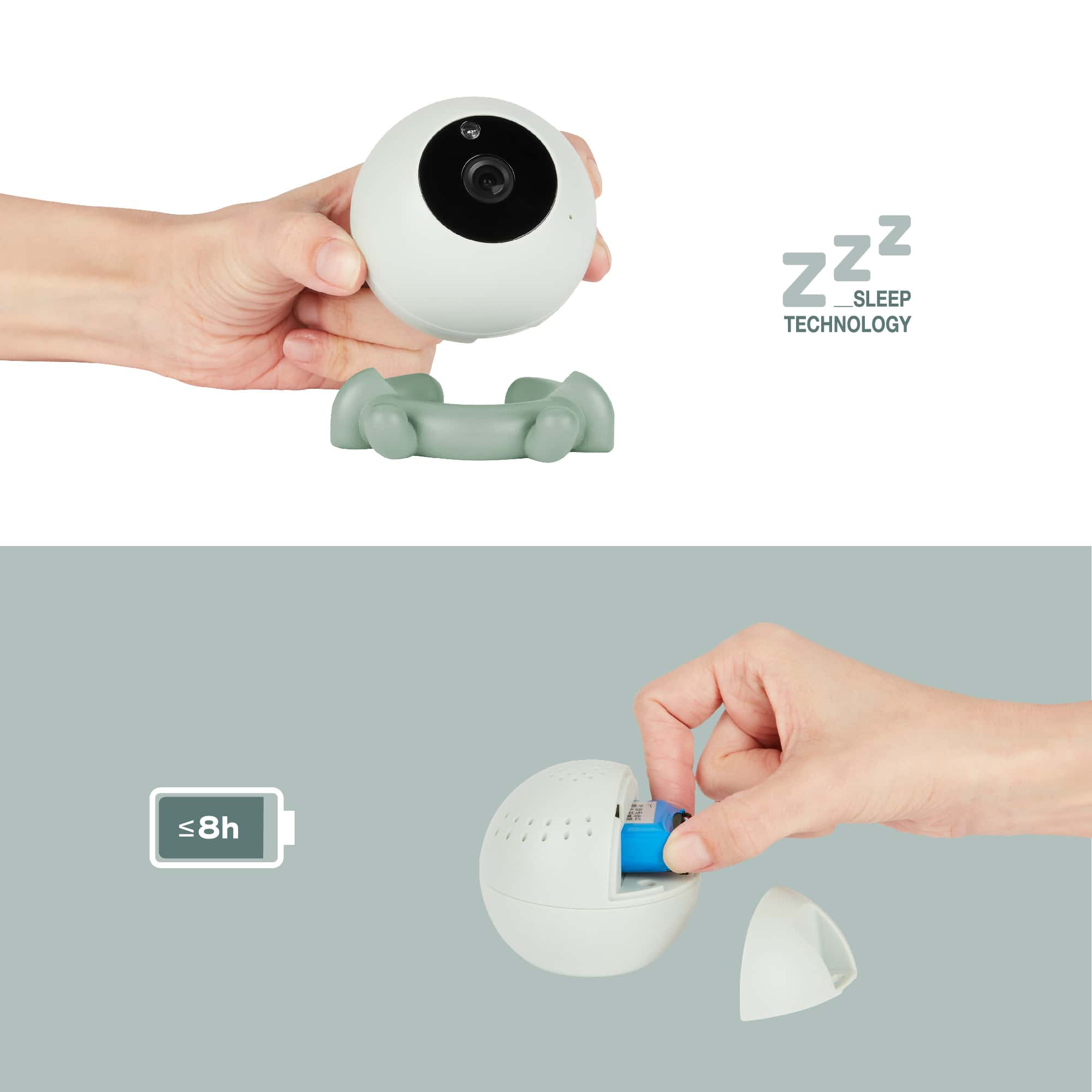 Video Babyphone, babymoov, Weiß – Produktansicht