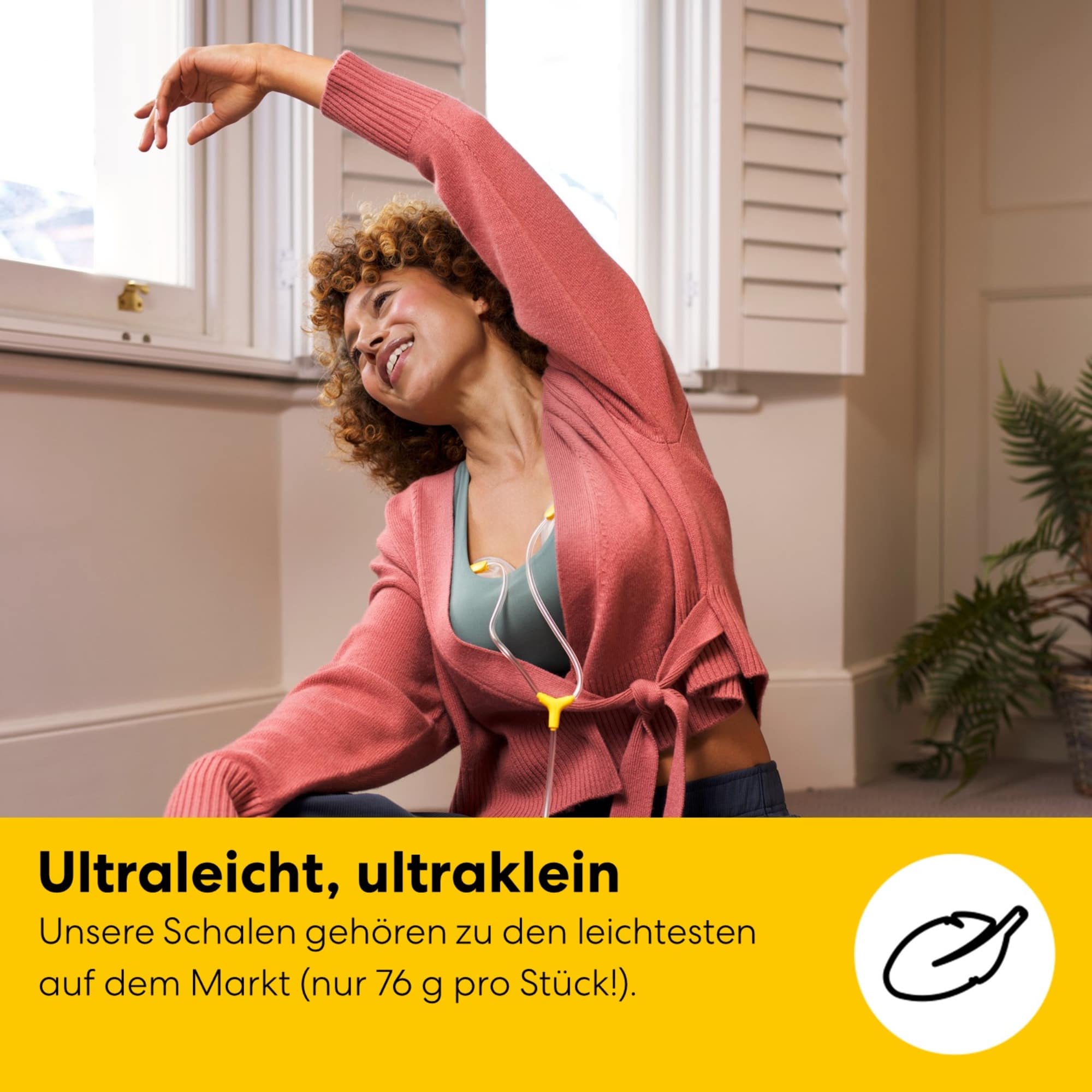 Hands Free Milchpumpen, medela, Transparent – Produktansicht