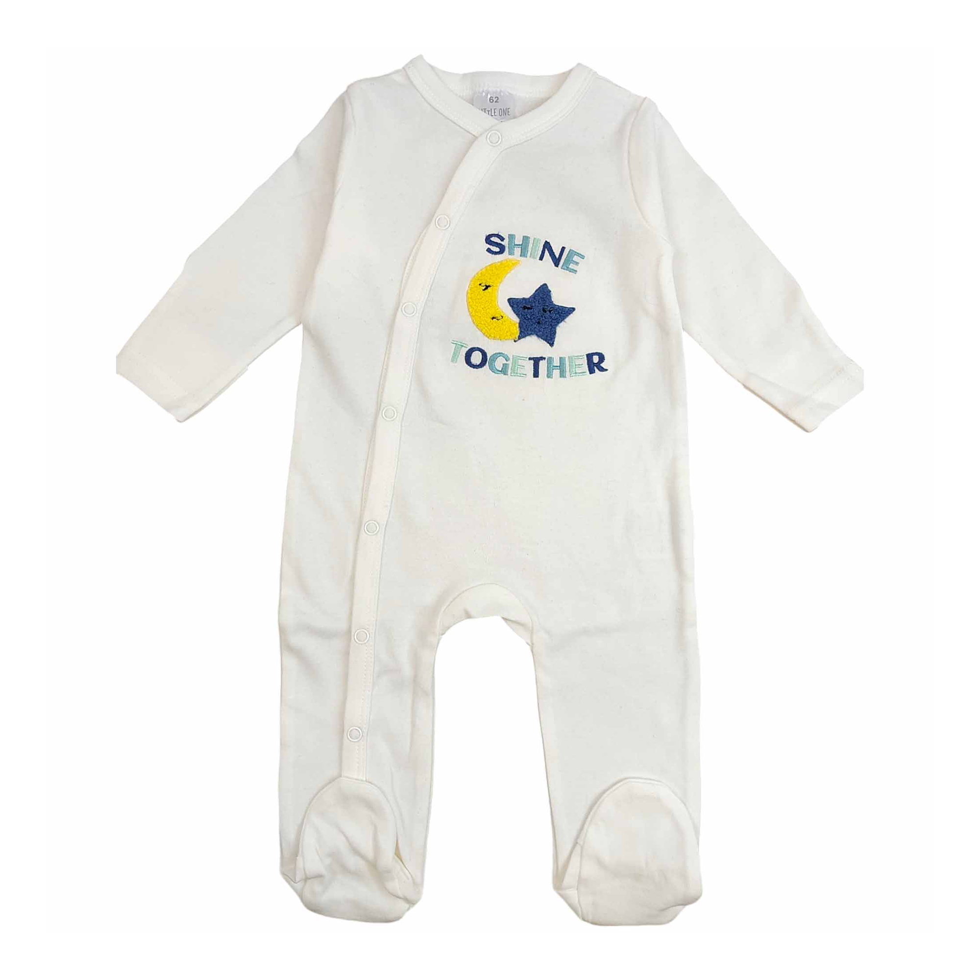 Einteiler, LITTLE ONE, Weiß – Besonderheit: aus 80% Buamwolle