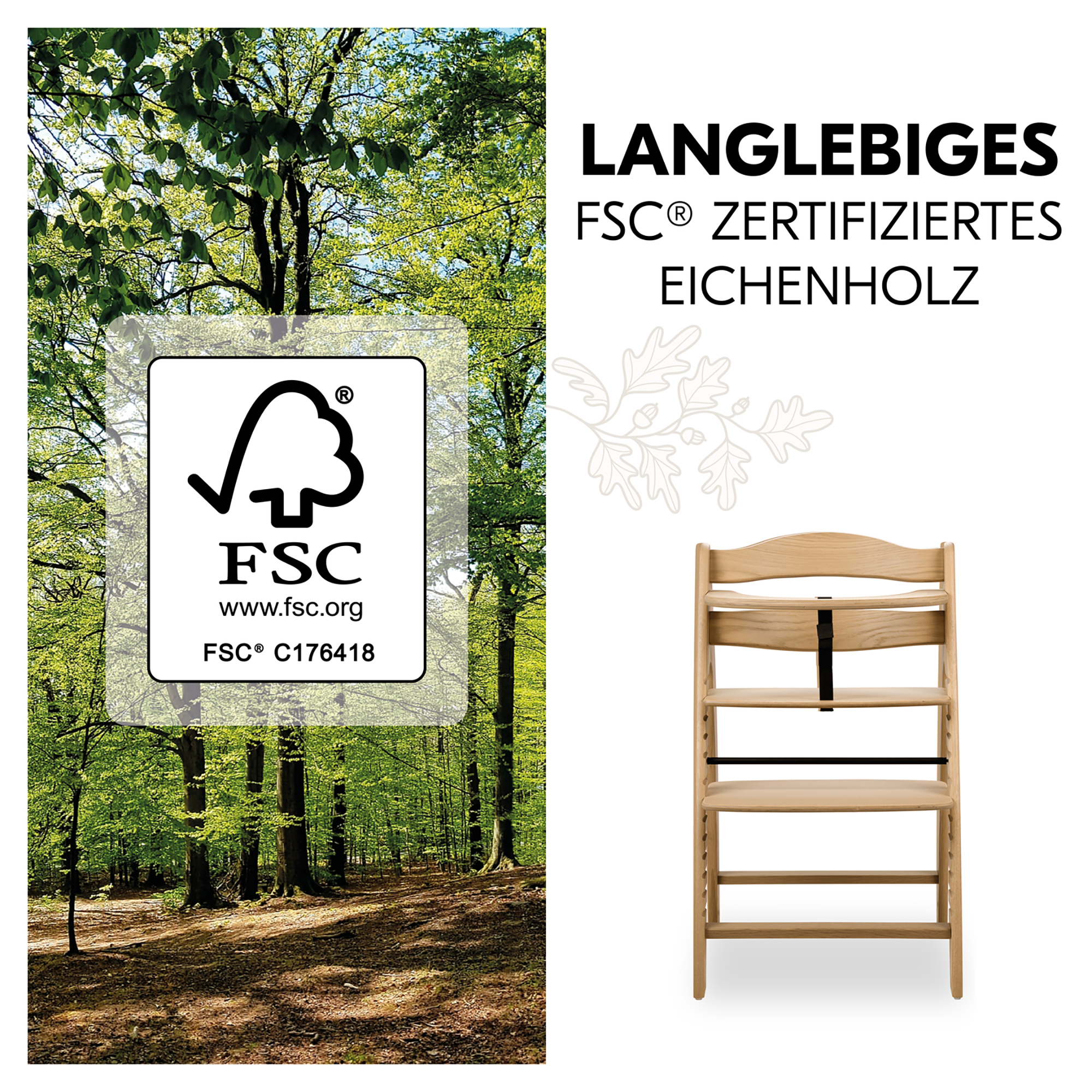 Treppenhochstühle, hauck, Beige – Produktansicht