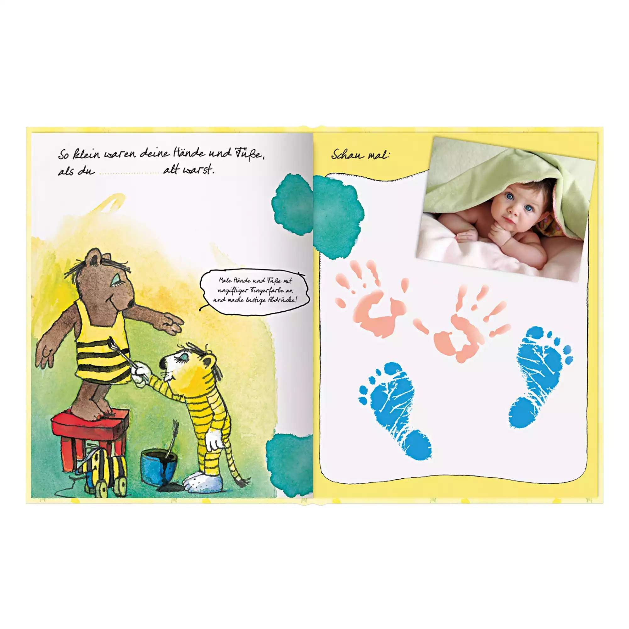 Babyalben, arsEdition, Gelb – Produktansicht