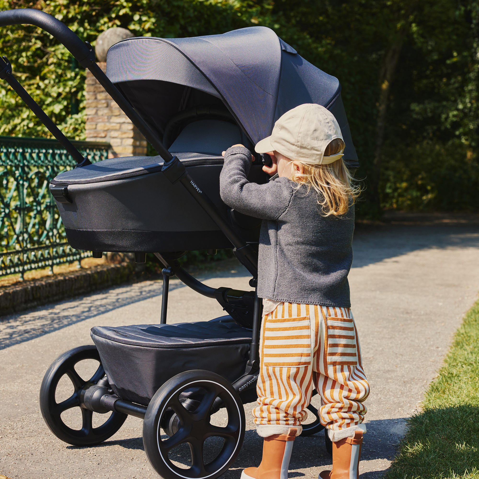 Kombi-Kinderwagen, easywalker, Grau – Produktansicht