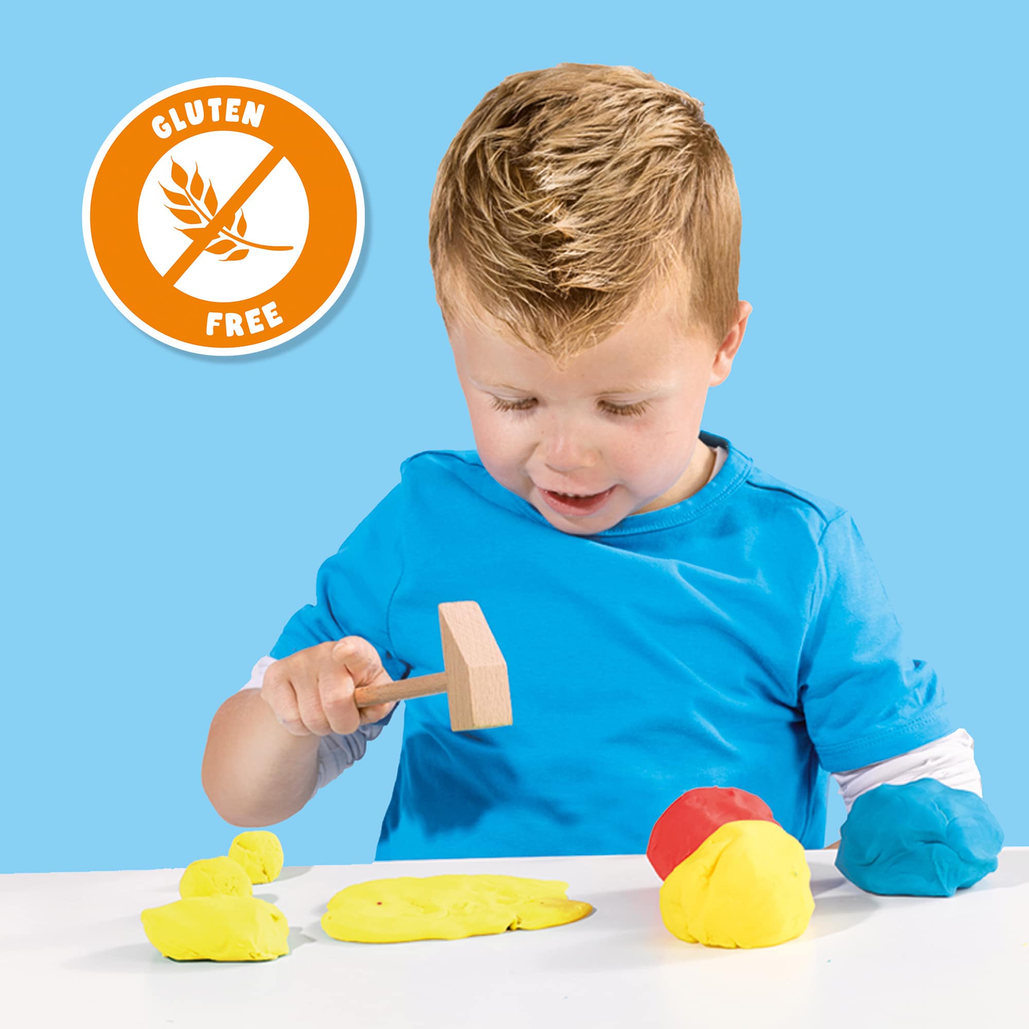 Malen & Kneten, SES CREATIVE, Gelb – Besonderheit: Knetdosen in Rot, Gelb und Blau