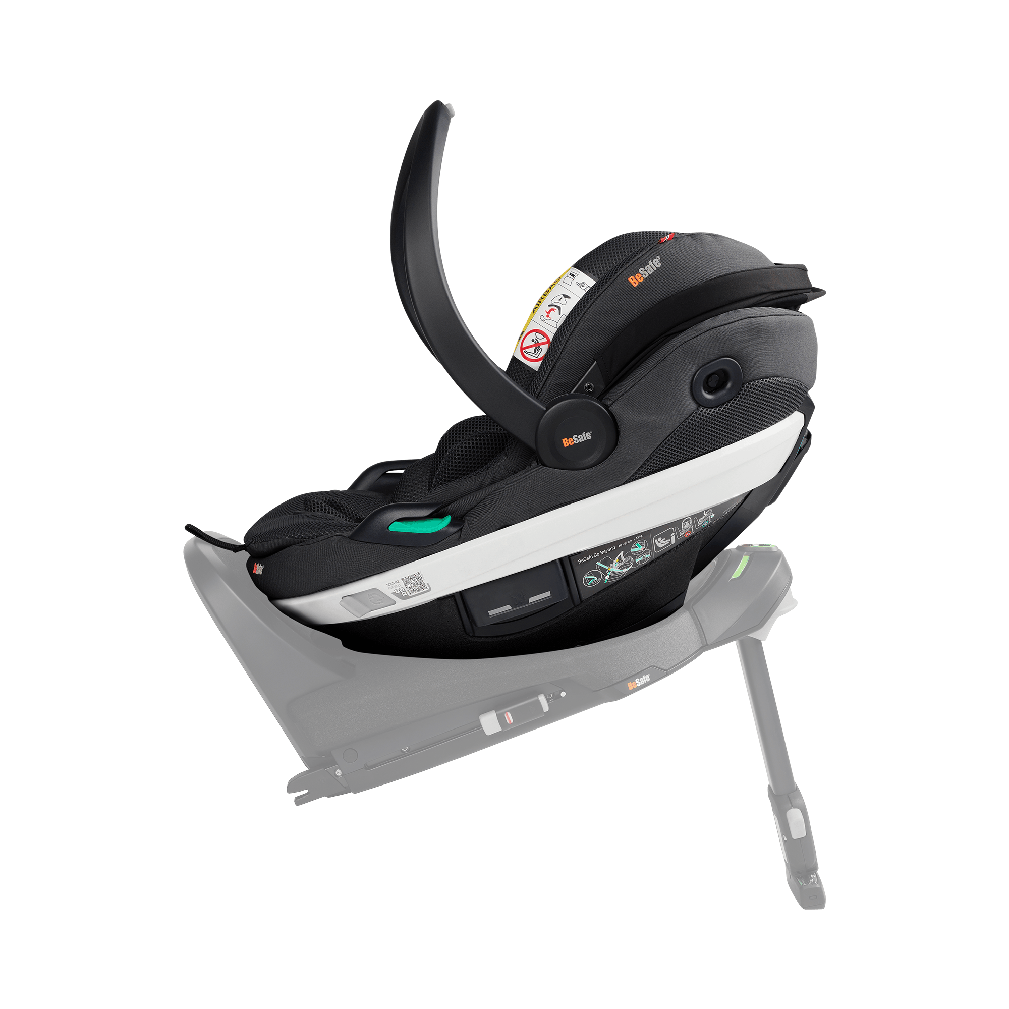 Babyschalen 0-13 kg, Gruppe 0+, BeSafe, Grau – Produktansicht