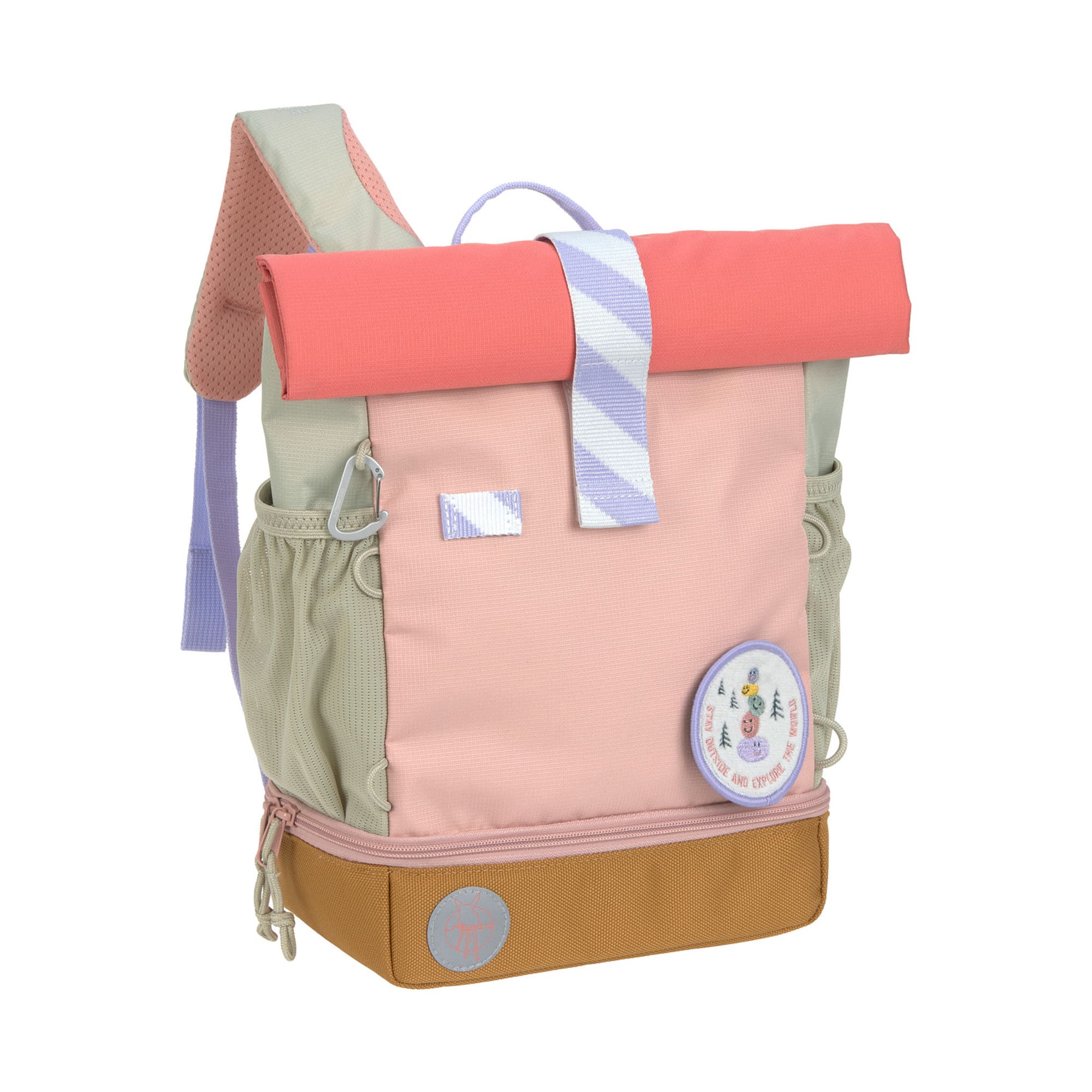 Kinderrucksäcke, LÄSSIG, Pink – Besonderheit: durch Aufrollen ist das Volumen von ca. 9l auf ca. 11 l erweiterbar