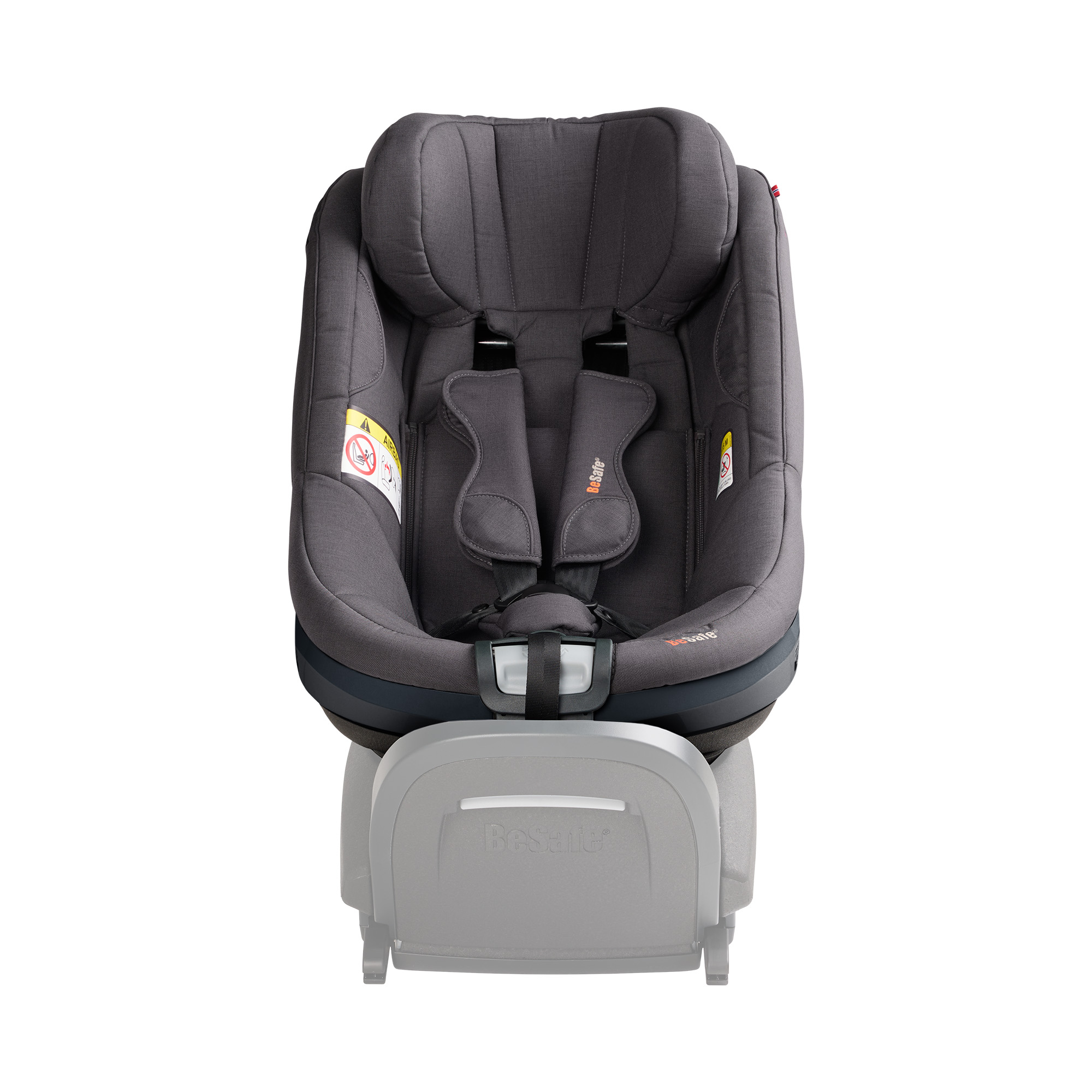 Reboarder 0-18 kg, Gruppe 0+/1, BeSafe, Grau – Besonderheit: Ergo Cushion™  - für maßgeschneiderten Komfort und optimale Unterstützung der Wirbelsäule ausgestattet