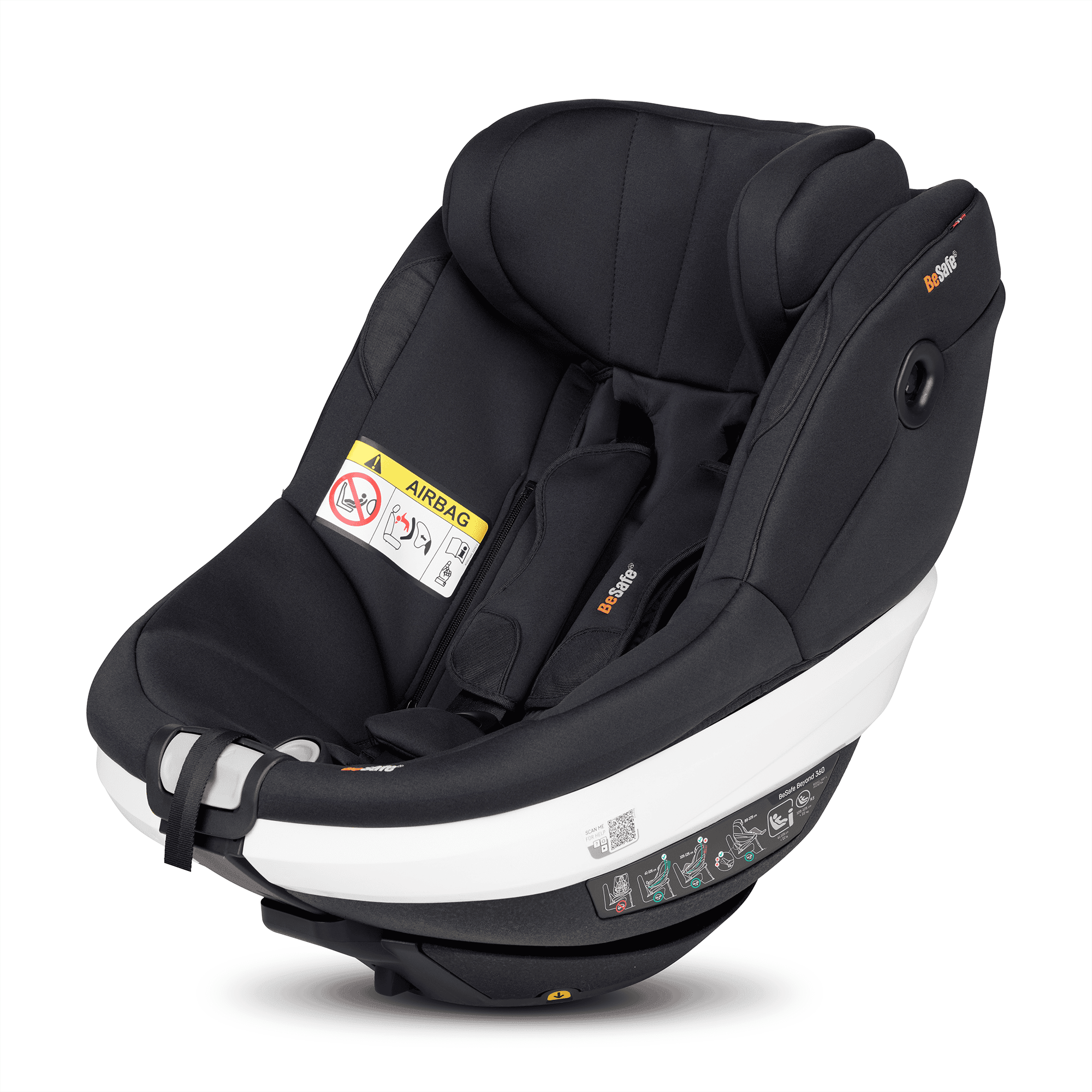 Reboarder 0-18 kg, Gruppe 0+/1, BeSafe, Schwarz – Produktansicht