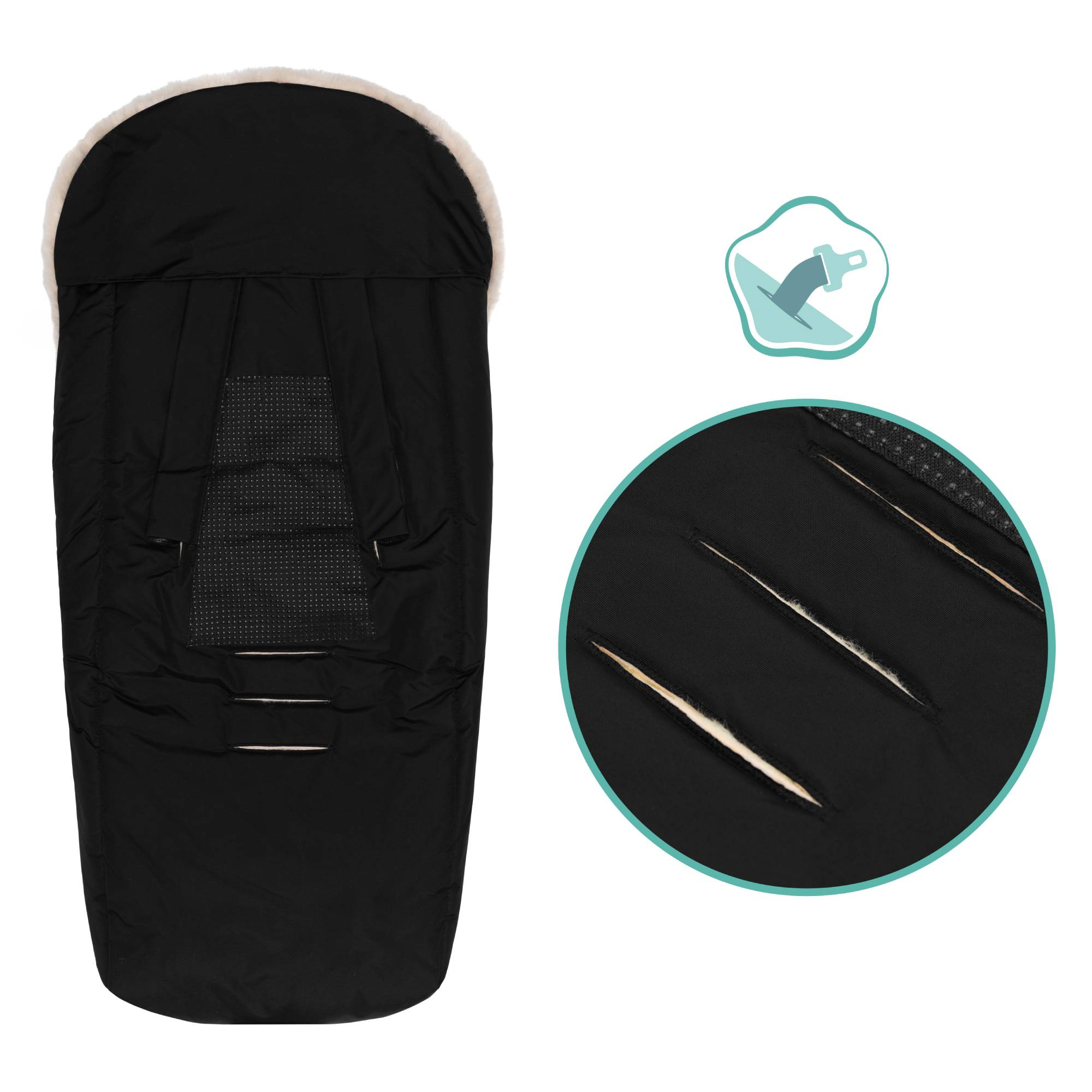 Fußsäcke & Decken, LITTLE ONE, Schwarz – Produktansicht