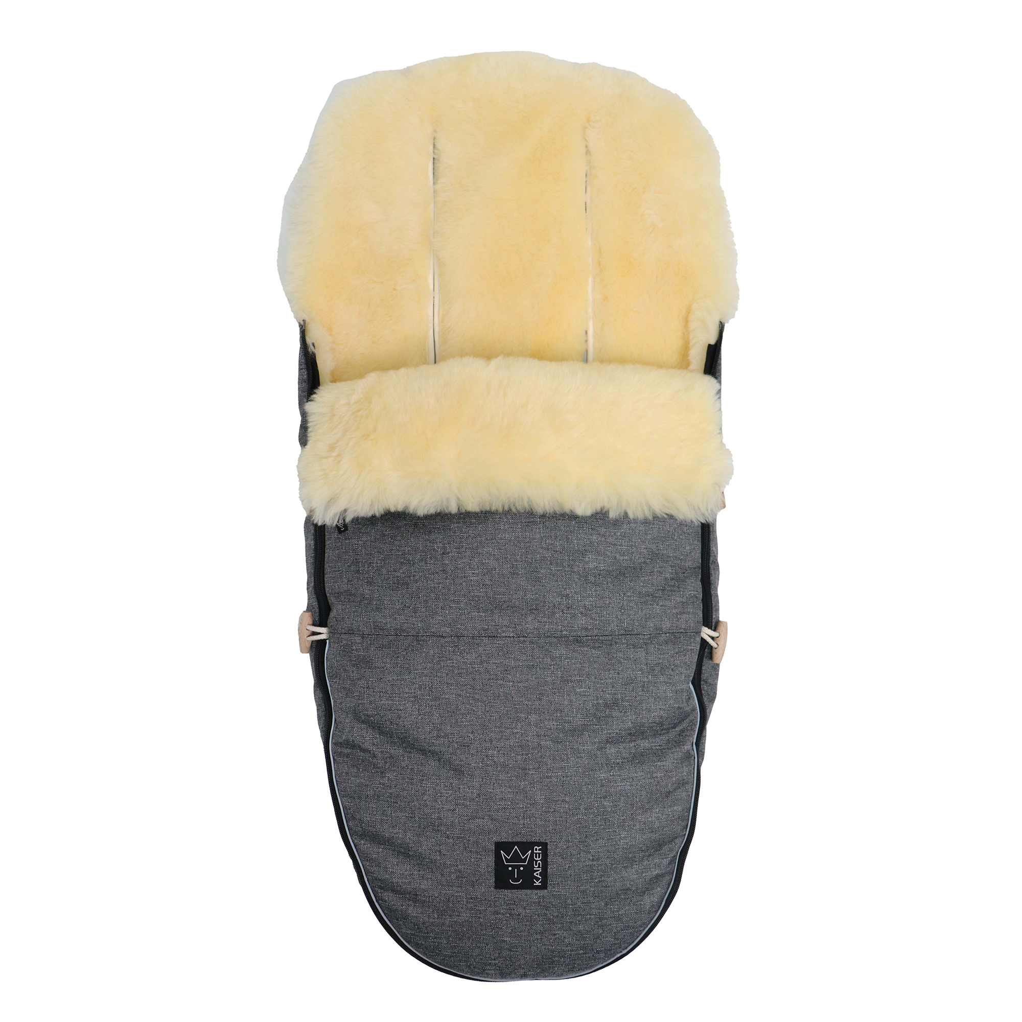 Produkte, KAISER, Grau – Besonderheit: Innen aus 100% echtem Lammfell