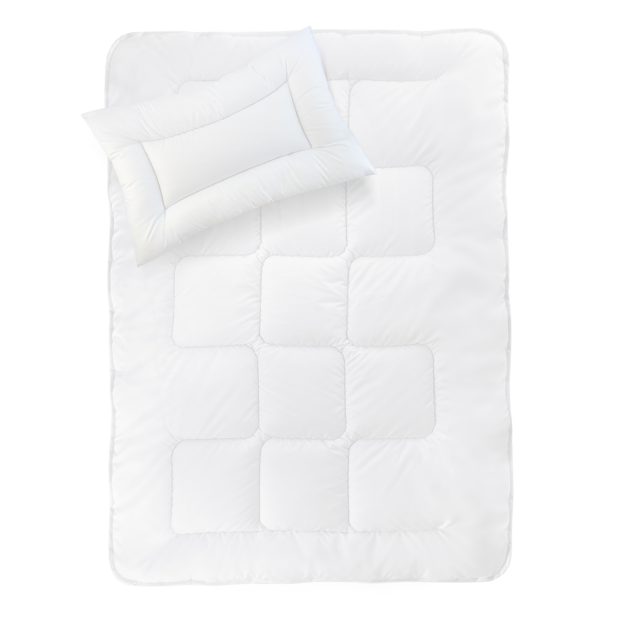 Bettdecken & Kissen, hartmann, Weiß – Besonderheit: Set aus Bettdecke und Kopfkissen