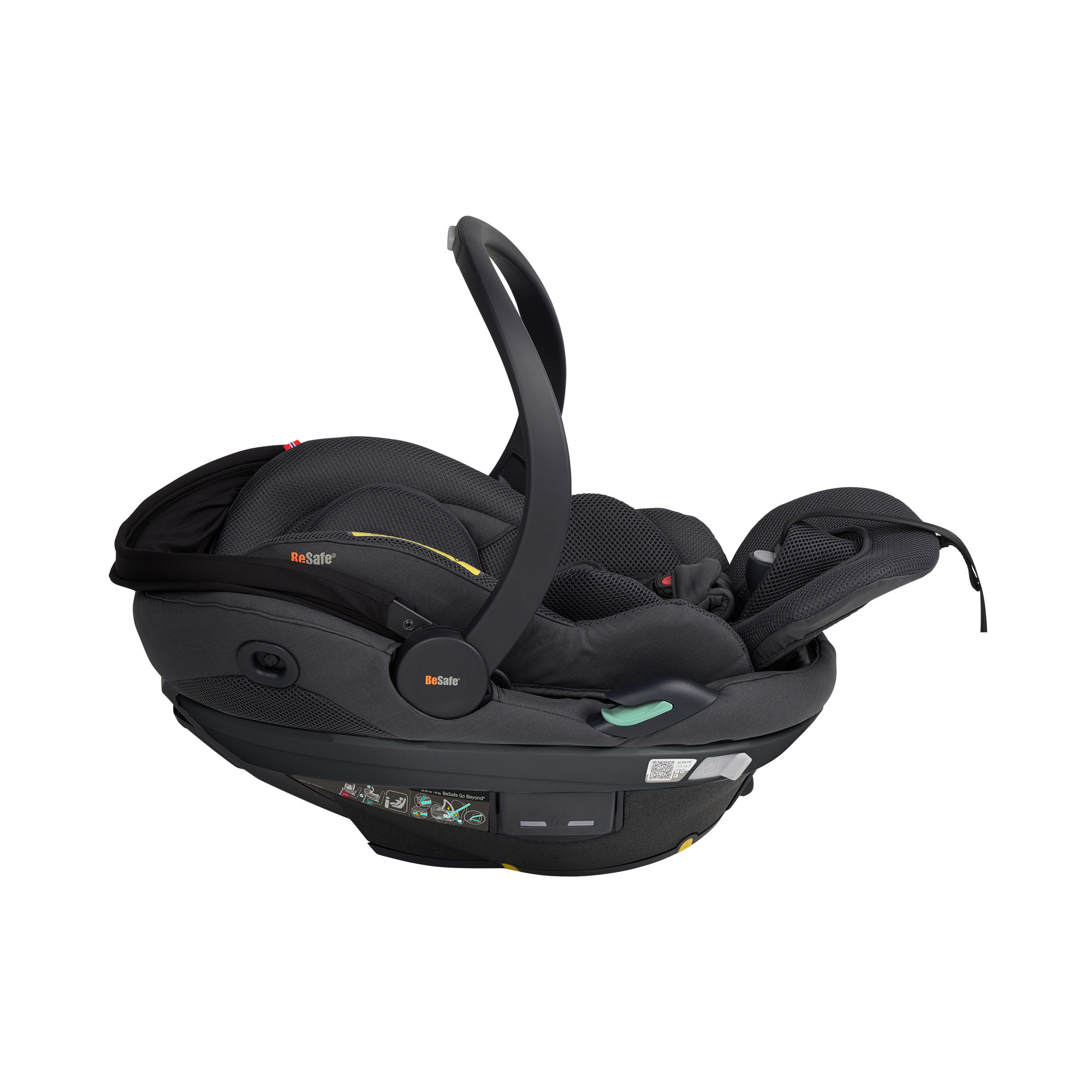 Babyschalen 0-13 kg, Gruppe 0+, BeSafe, Grau – Produktansicht