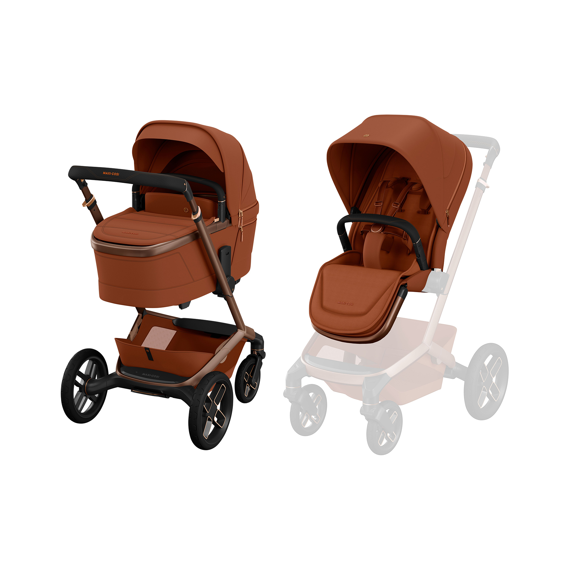 Kinderwagen Komplettsets, MAXI-COSI Premium, Orange – Produktansicht