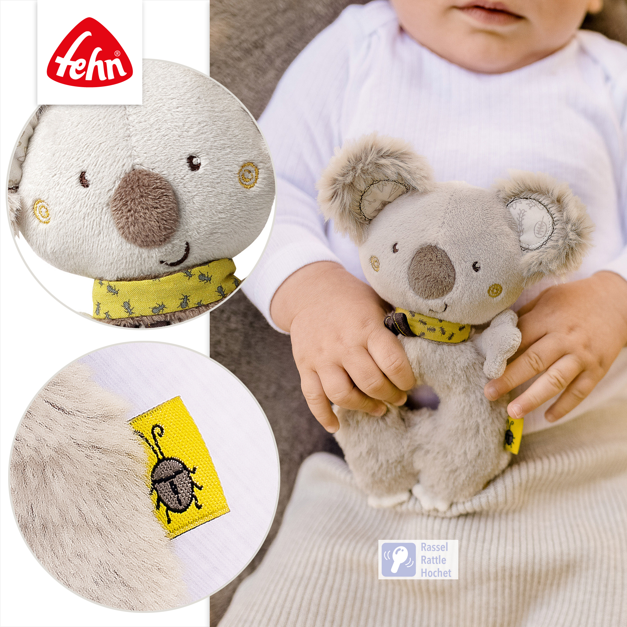 Rasseln & Greiflinge, fehn, Beige – Produktansicht
