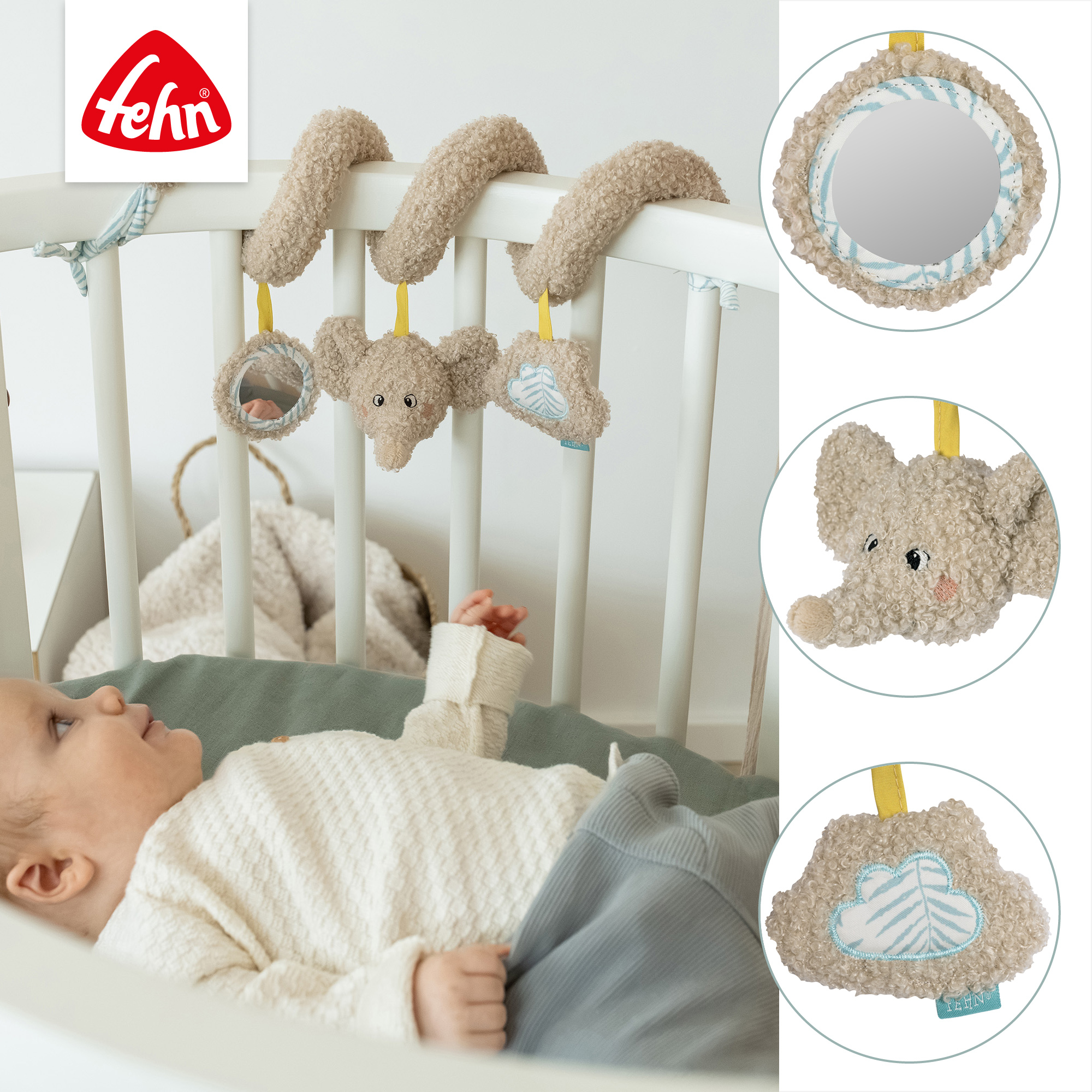 Kinderwagen Spielzeug, fehn, Grau – Produktansicht