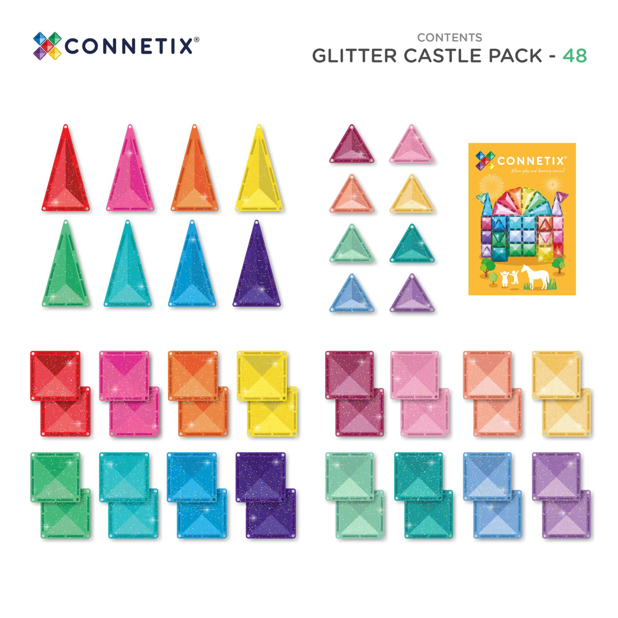 Bausteine, Connetix, Gelb – Produktansicht