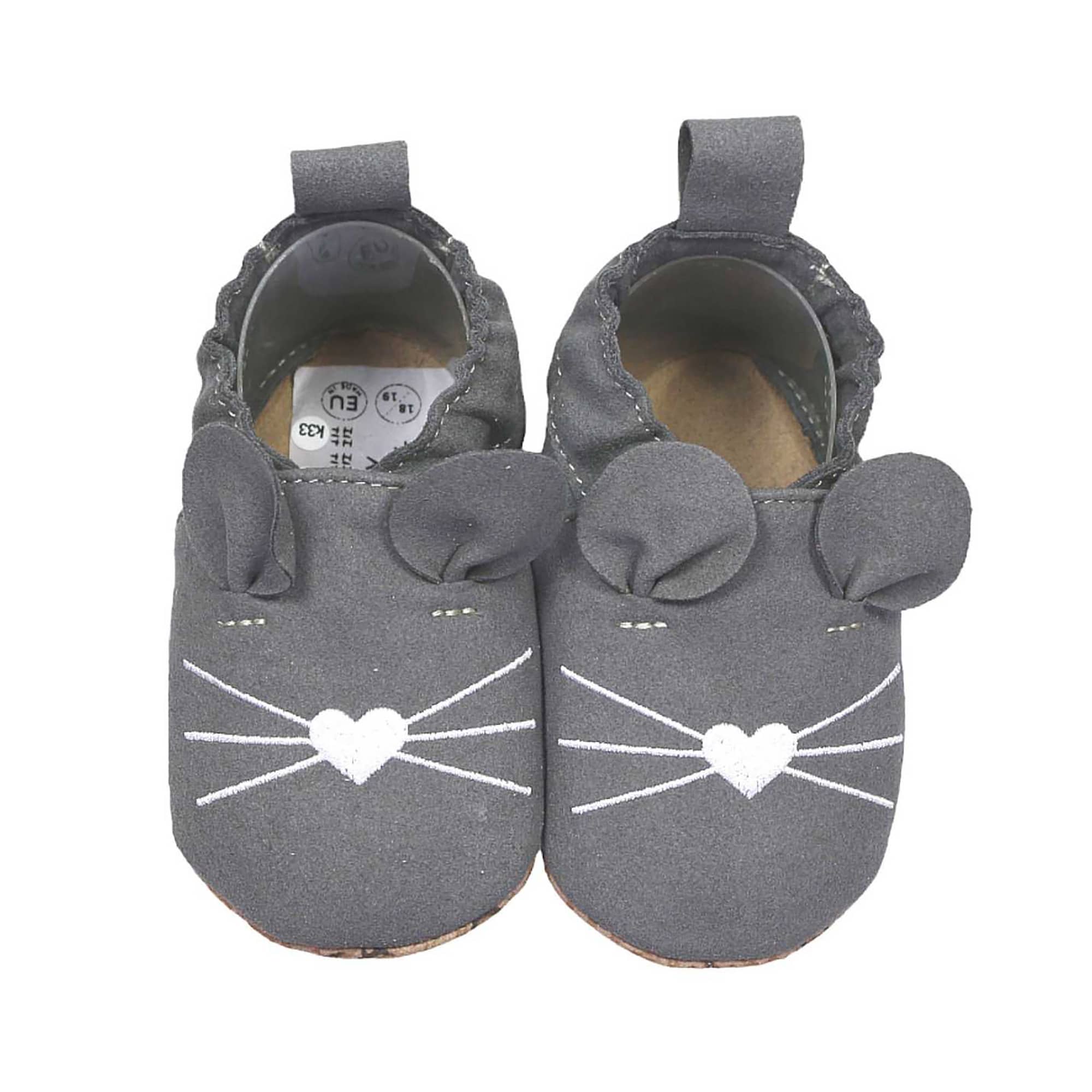 Krabbelschuhe, HOBEA, Grau – Produktansicht