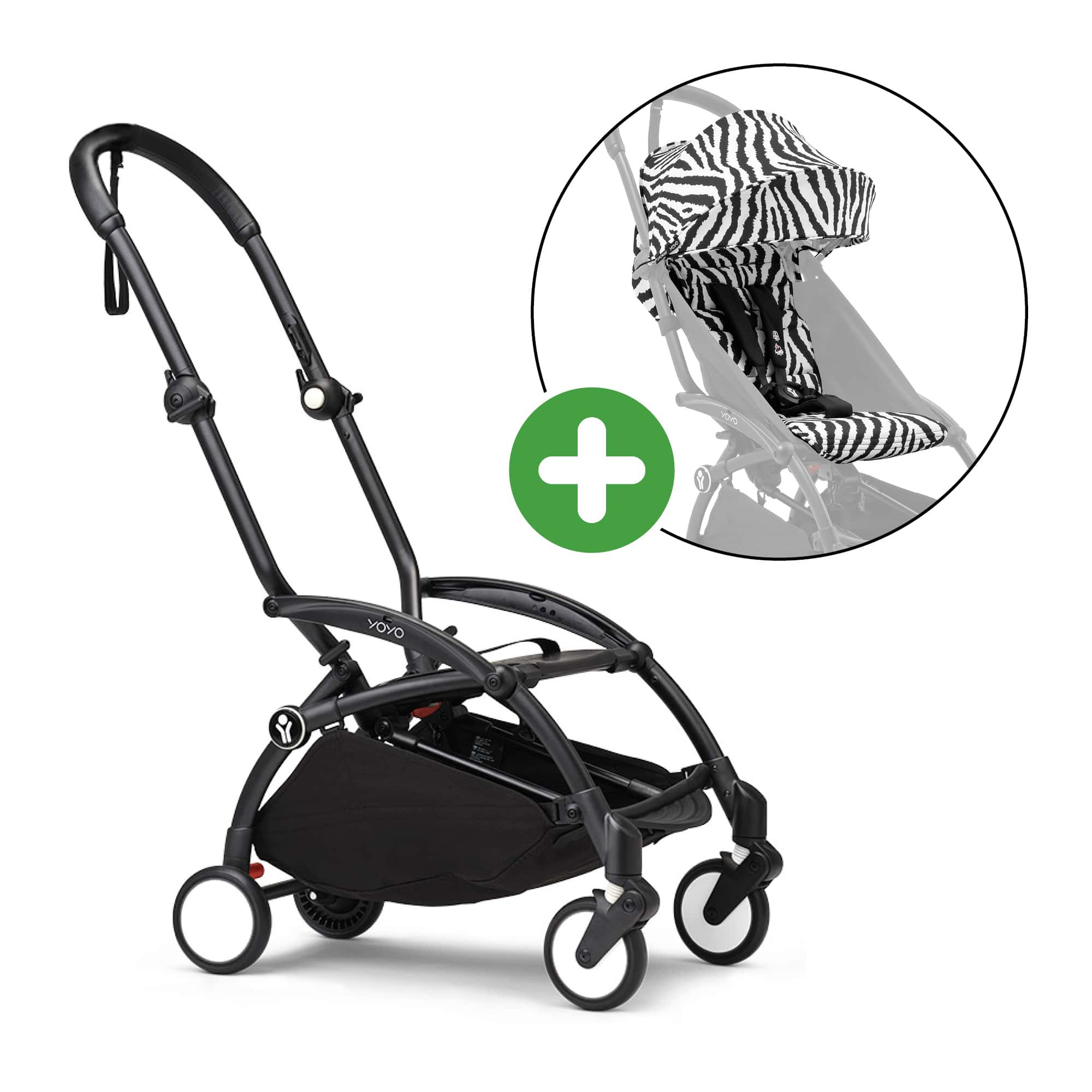 Buggys, STOKKE, Schwarz – Besonderheit: Set bestehend aus Gestell und Textilset