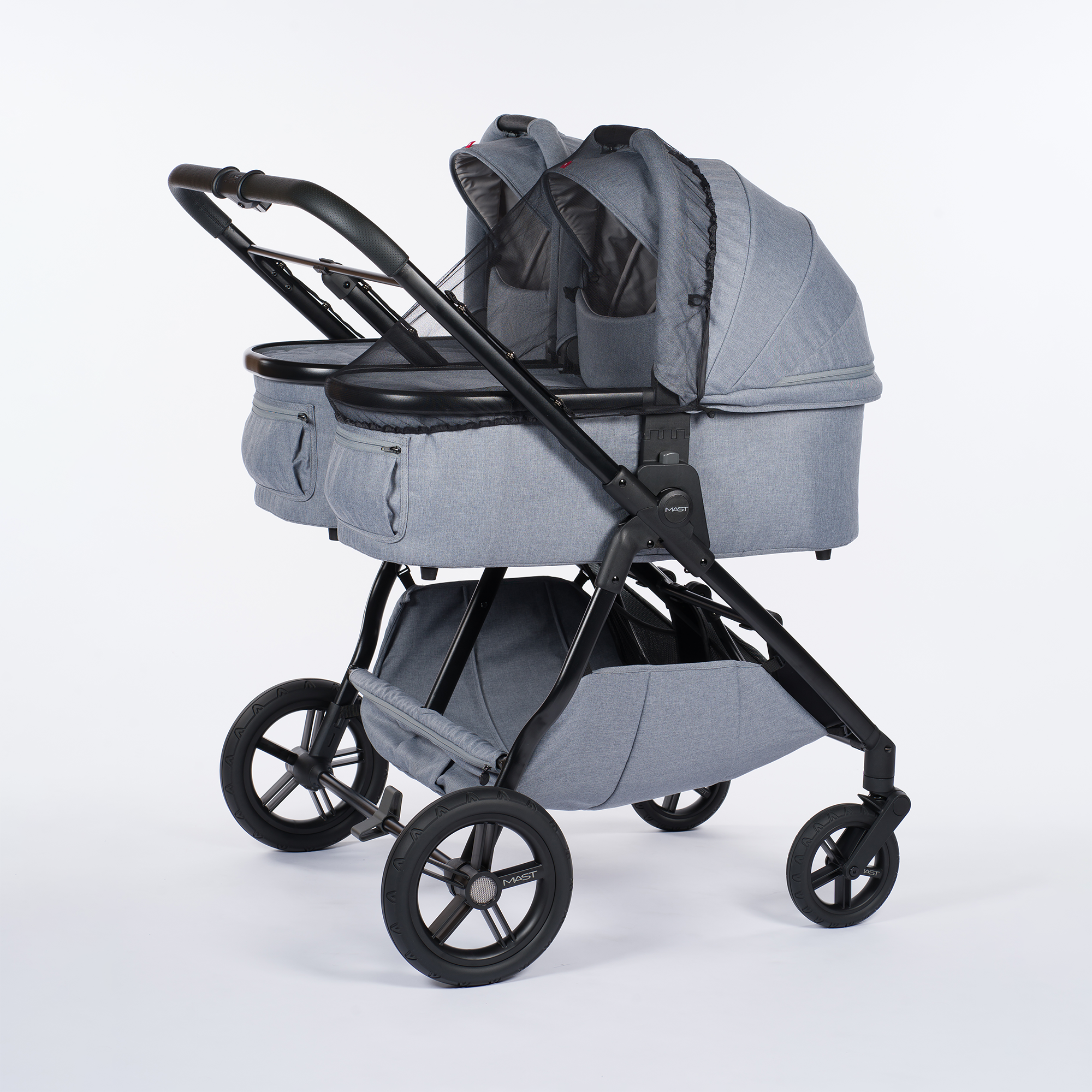 Sonnen- & Insektenschutz Kinderwagen, MAST, Transparent – Produktansicht