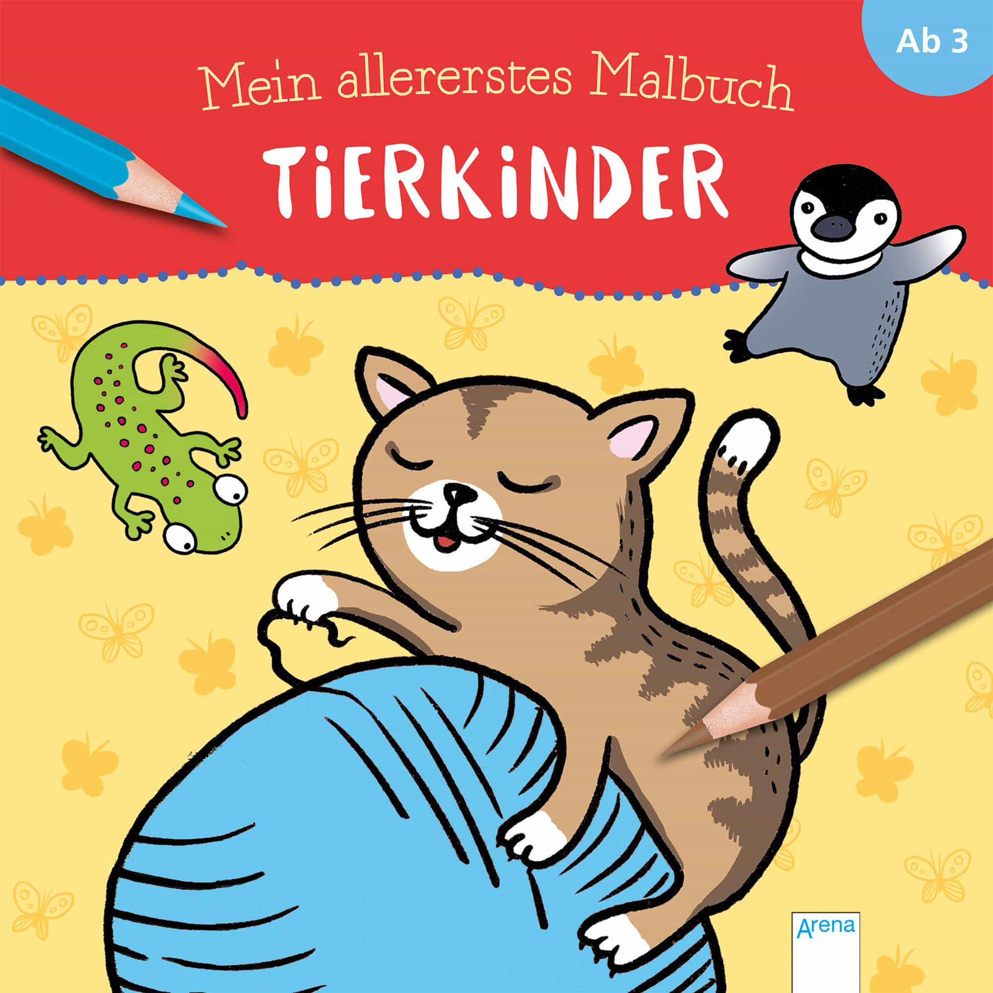 Mein allererstes Malbuch - Tierkinder Arena Gelb 2000584476404 1