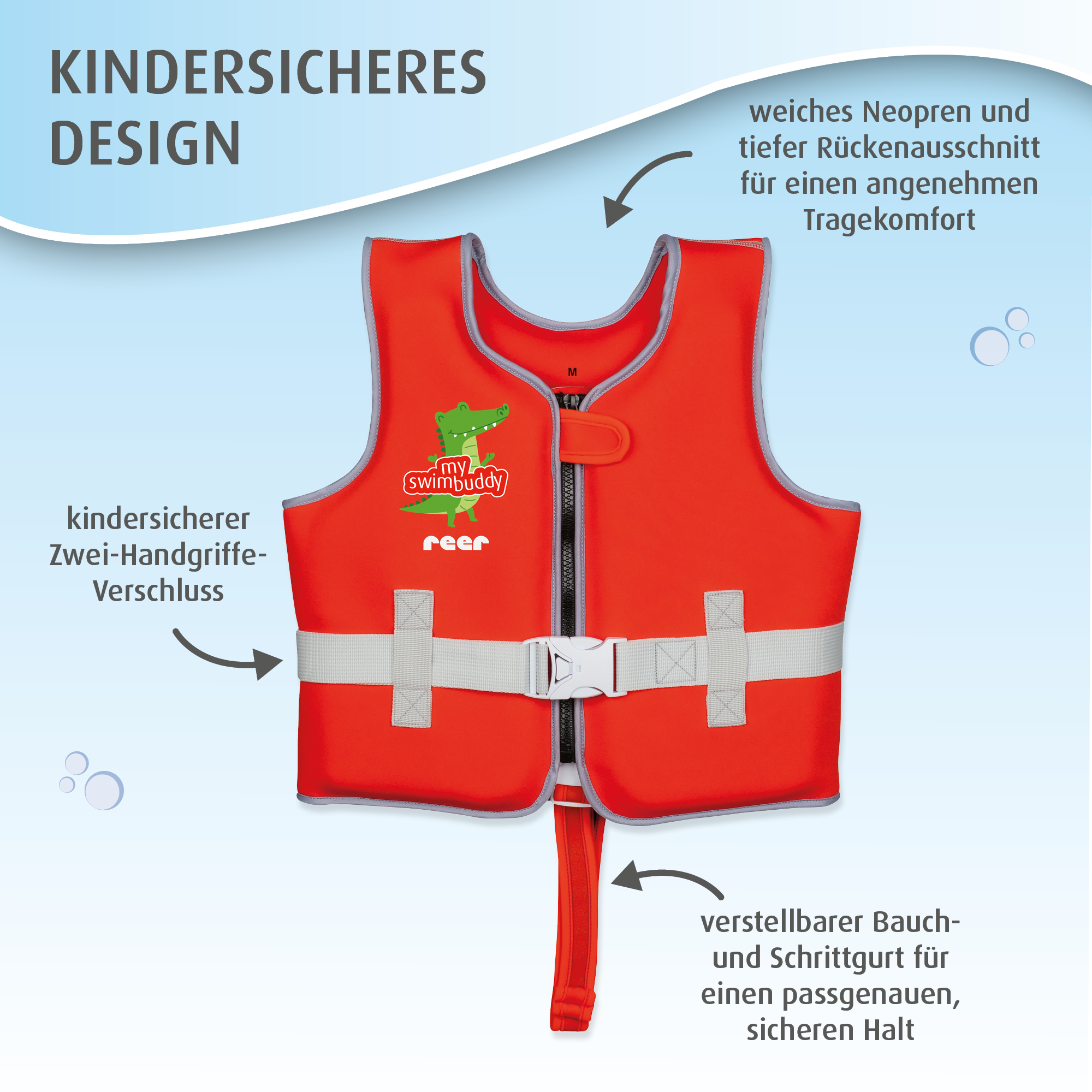 Schwimmflügel & Schwimmhilfen, reer, Rot – Produktansicht