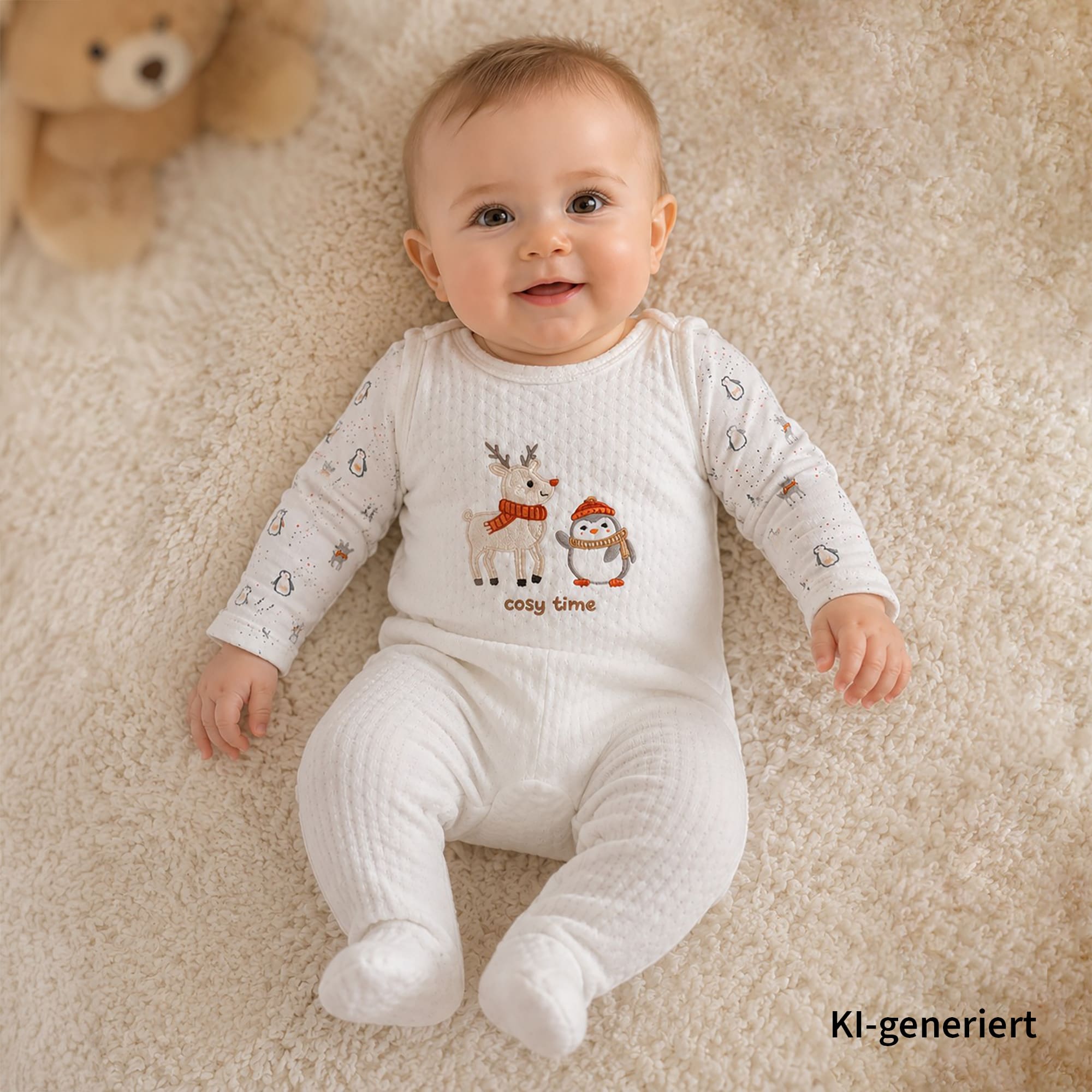 Strampler, LITTLE ONE, Weiß – Produktansicht