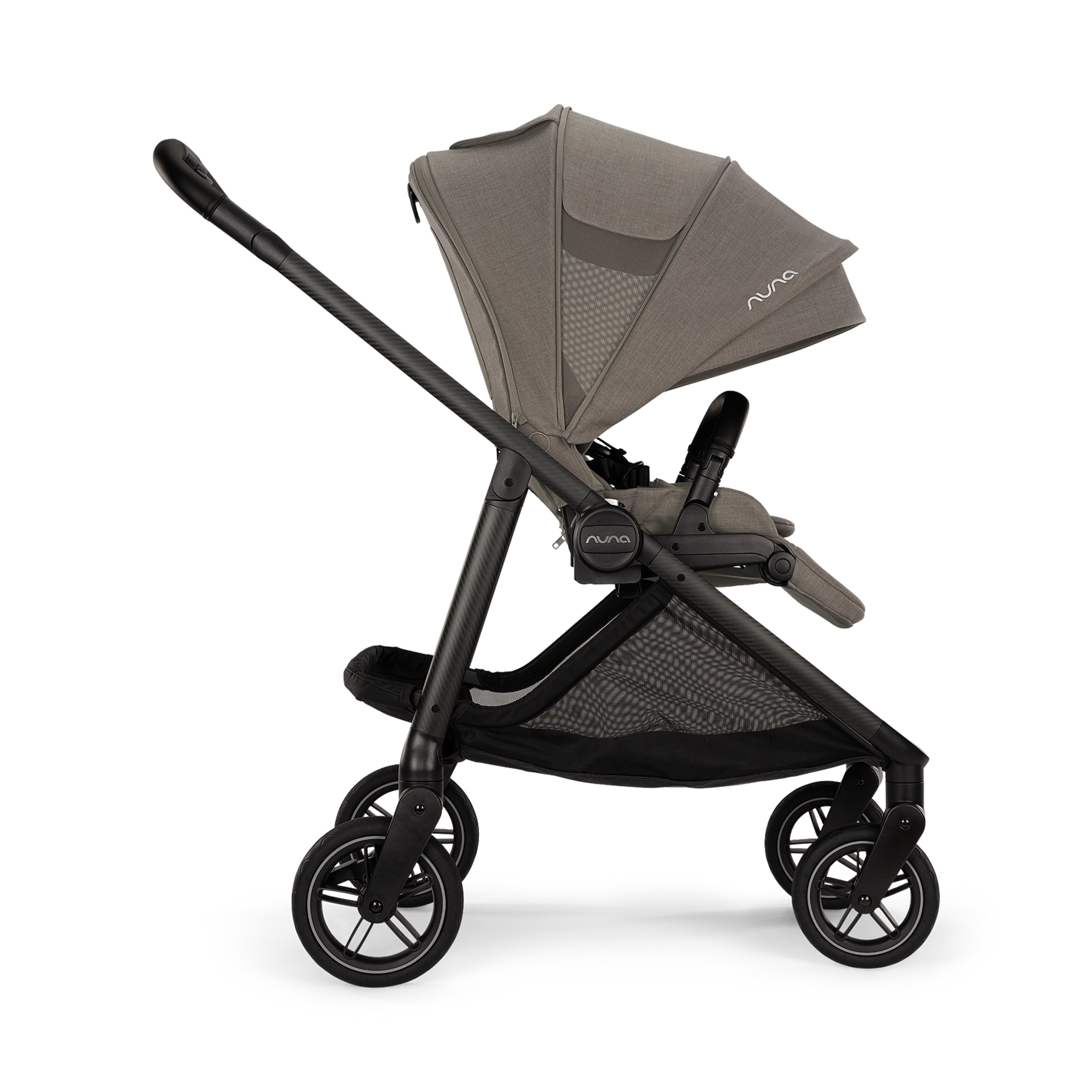 Kombi-Kinderwagen, nuna, Grau – Produktansicht