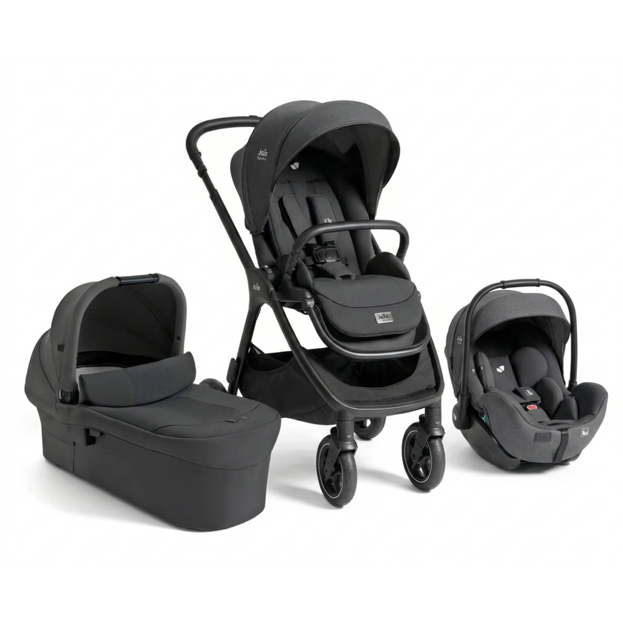 Kinderwagen Komplettsets, Joie signature, Grau – Besonderheit: Set bestehend aus Sportwagen, Babywanne und Babyschale