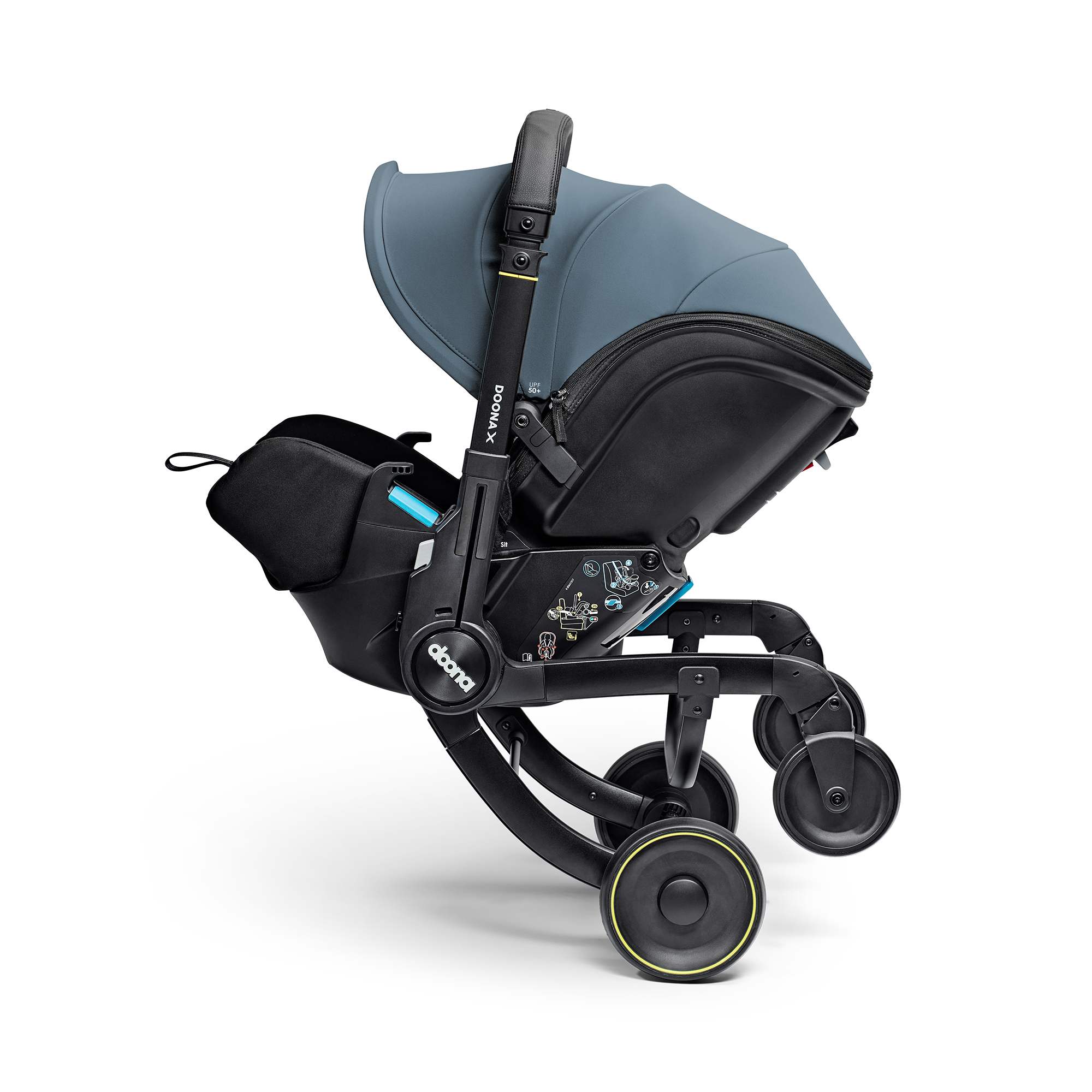 Kombi-Kinderwagen, doona, Blau – Produktansicht