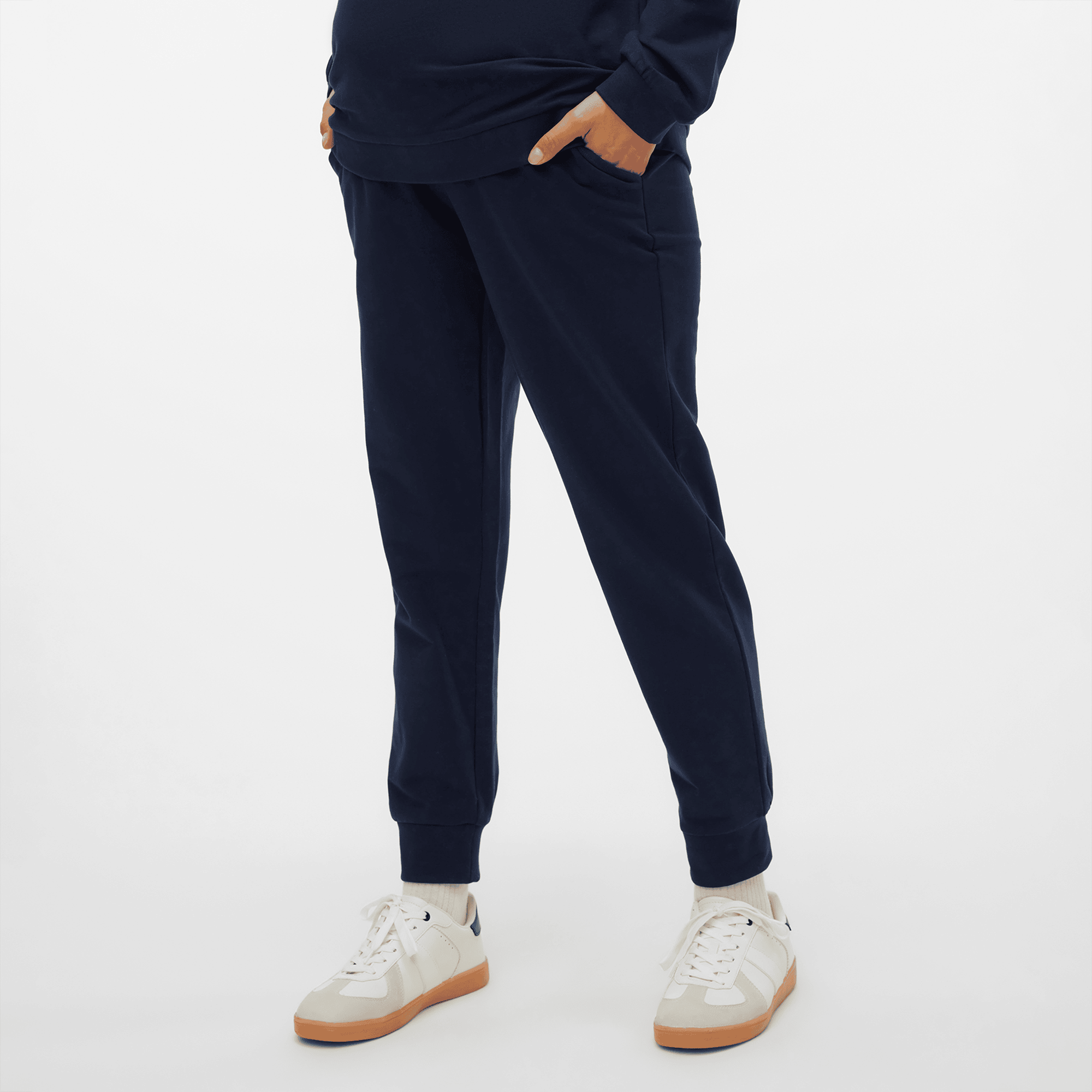 Umstandshosen, Mamalicious, Blau – Besonderheit: unterstützendes Bauchband für mehr Komfort