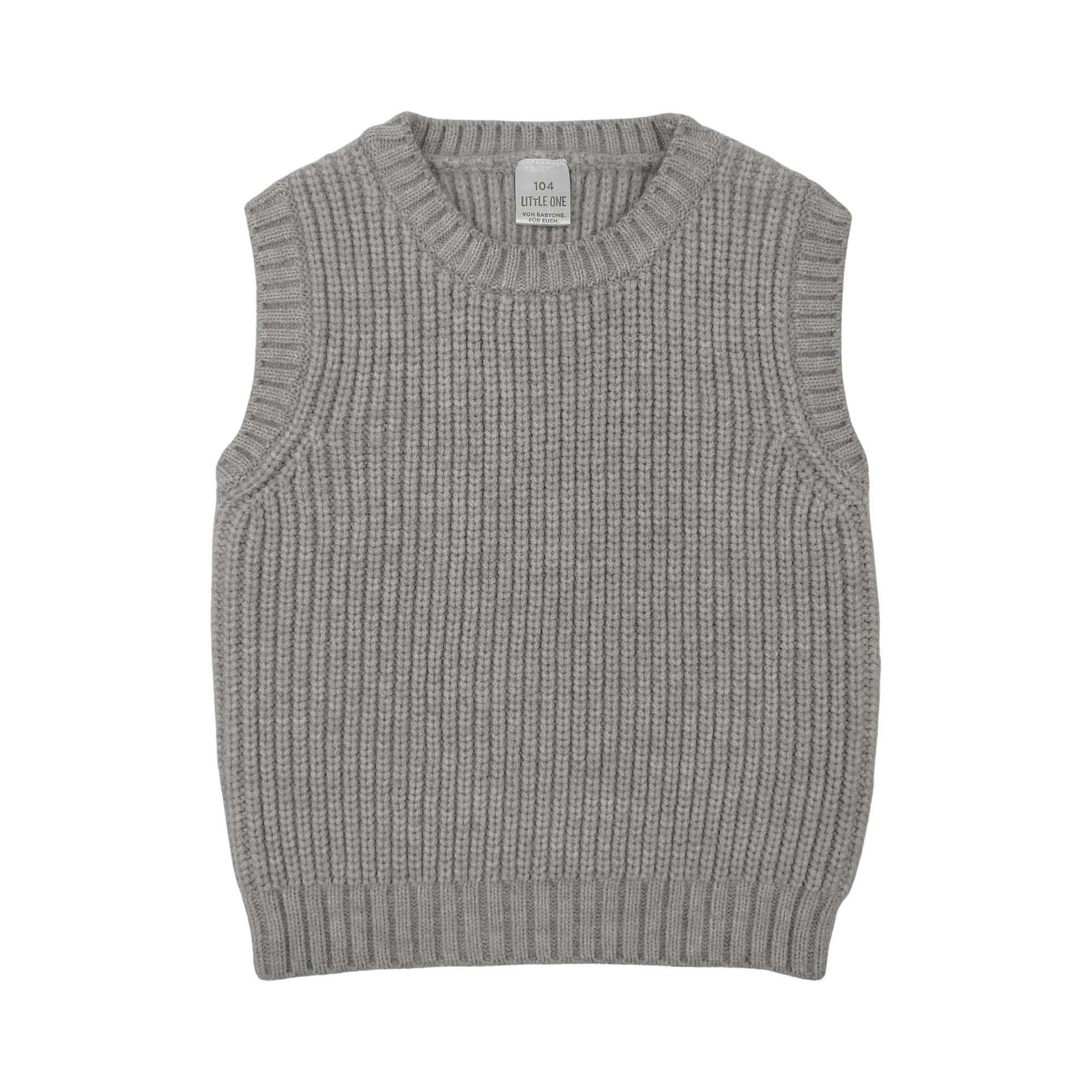 Strickpullover, LITTLE ONE, Beige – Besonderheit: ärmelloser Pullover