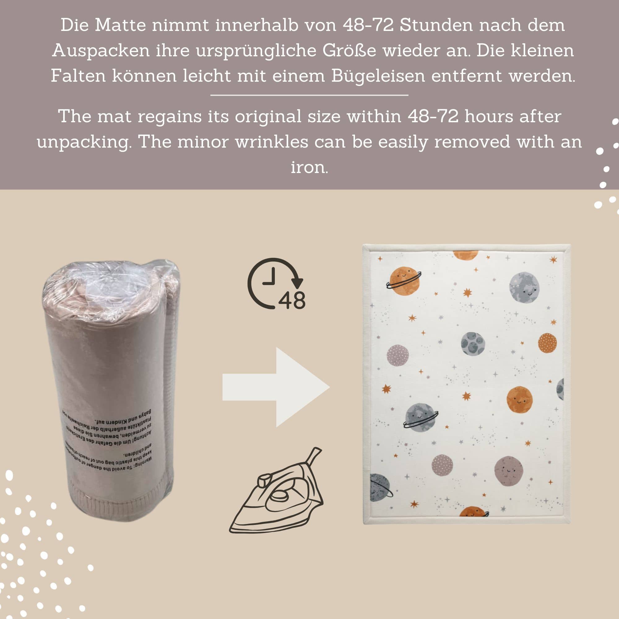 Teppiche, Hakuna matte, Weiß – Produktansicht