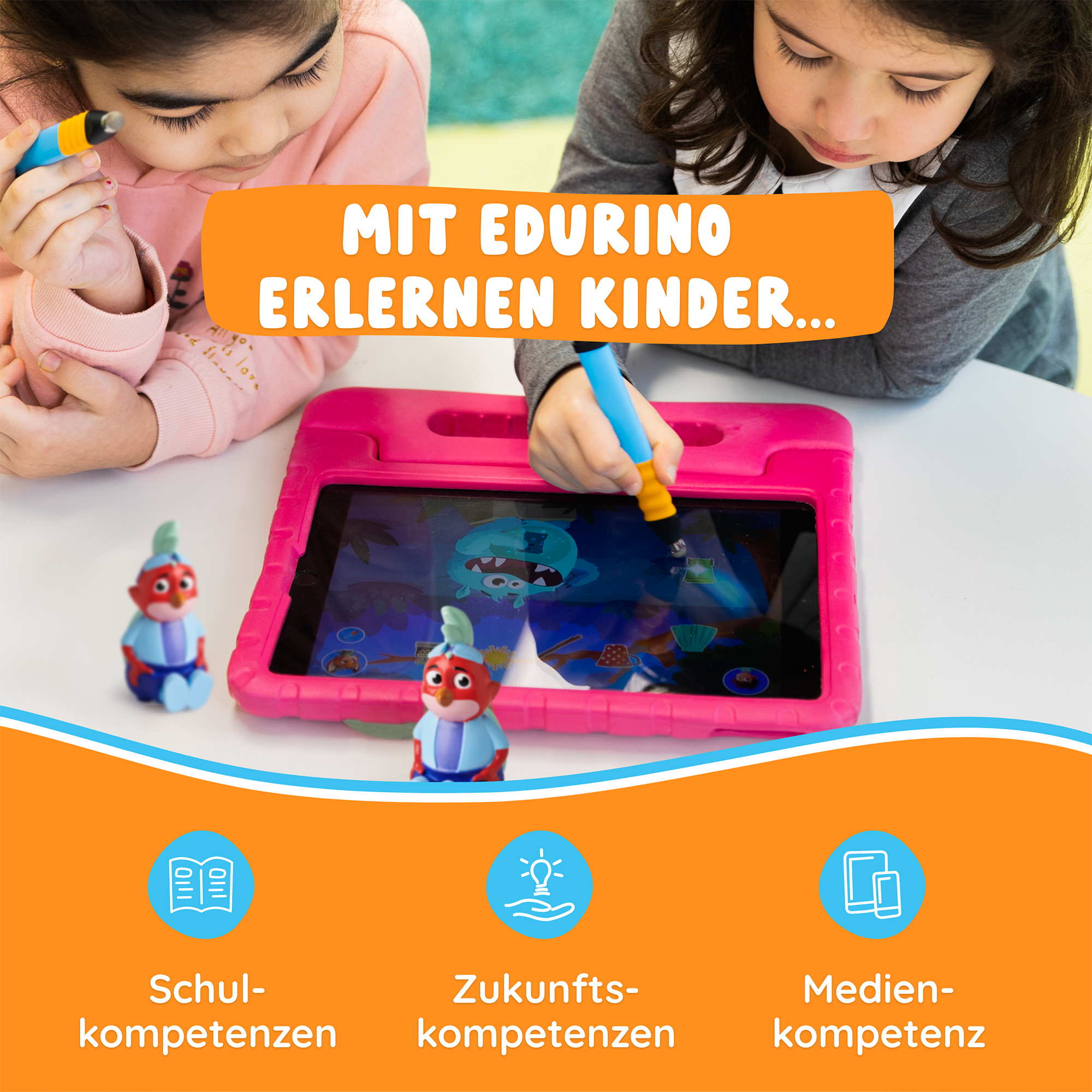 Spielfiguren, EDURINO, Rot – Produktansicht