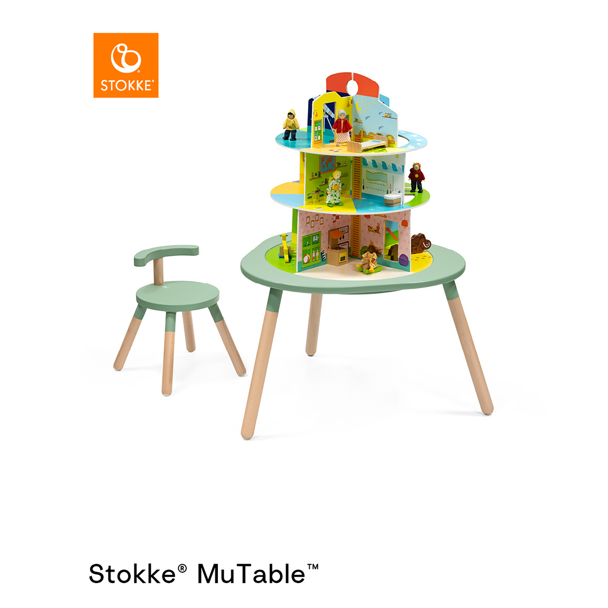 Holzspielzeug, STOKKE, Mehrfarbig – Produktansicht