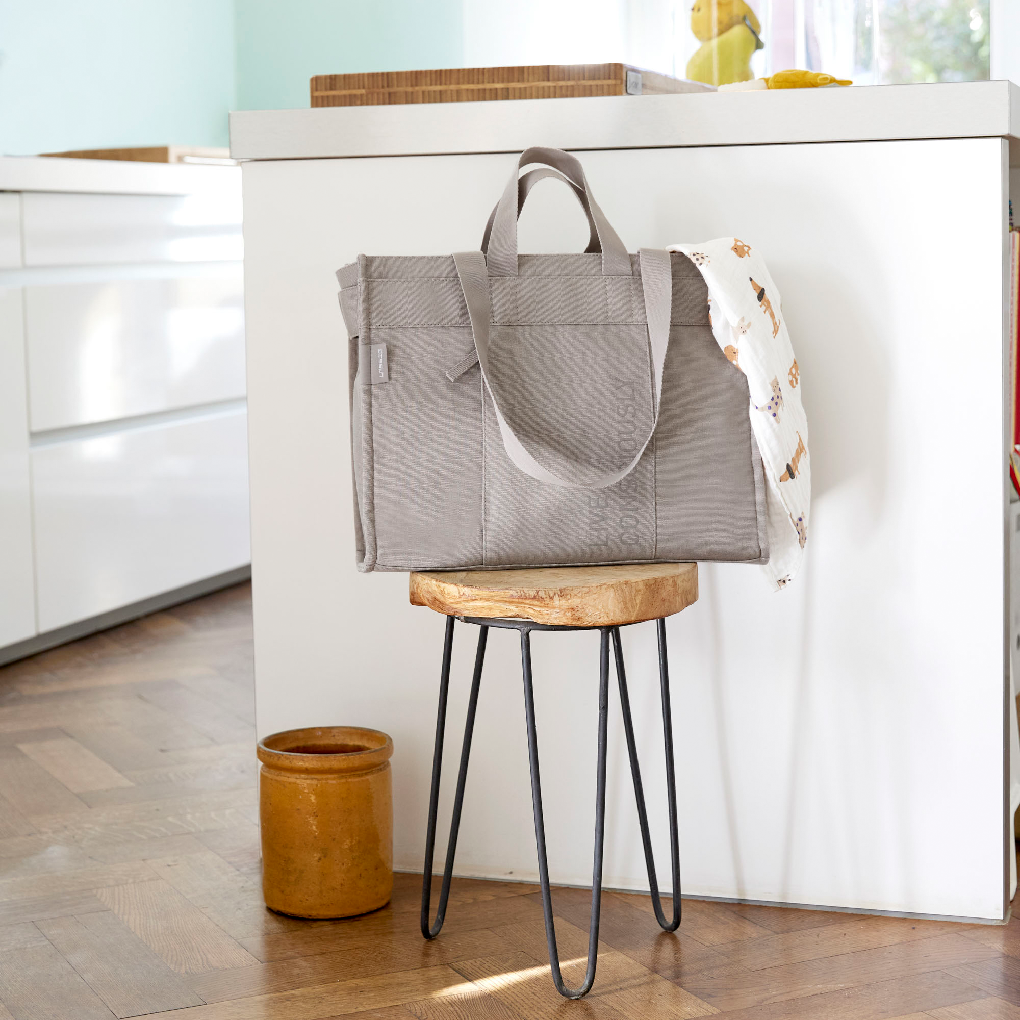 Wickeltaschen, LÄSSIG, Grau – Produktansicht
