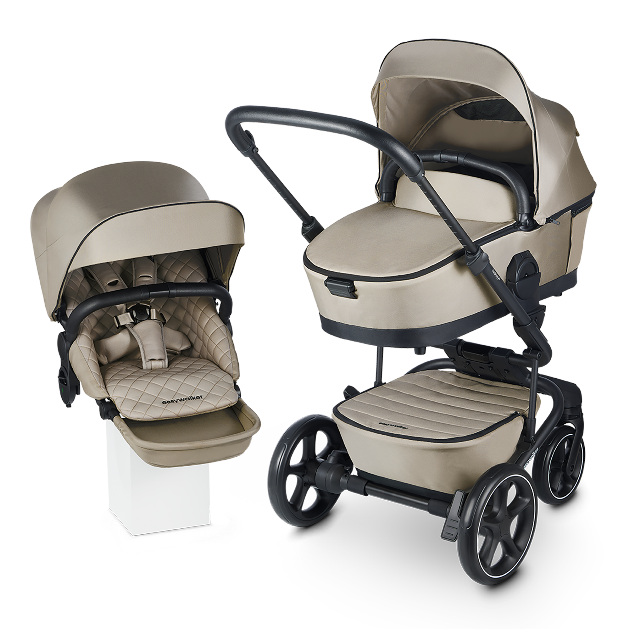 Kombi-Kinderwagen, easywalker, Beige – Produktansicht