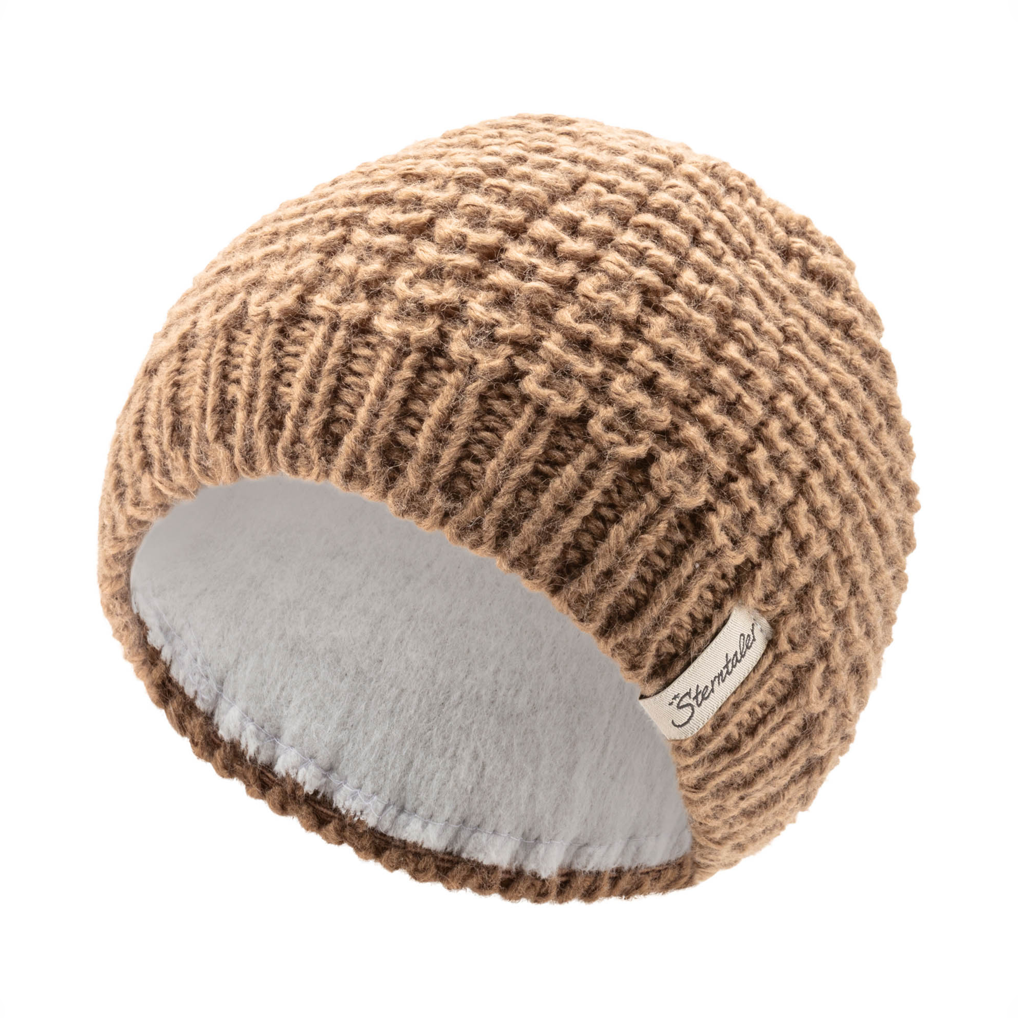 Strickmützen, Sterntaler, Braun – Besonderheit: Futter aus 100% Bio-Baumwolle