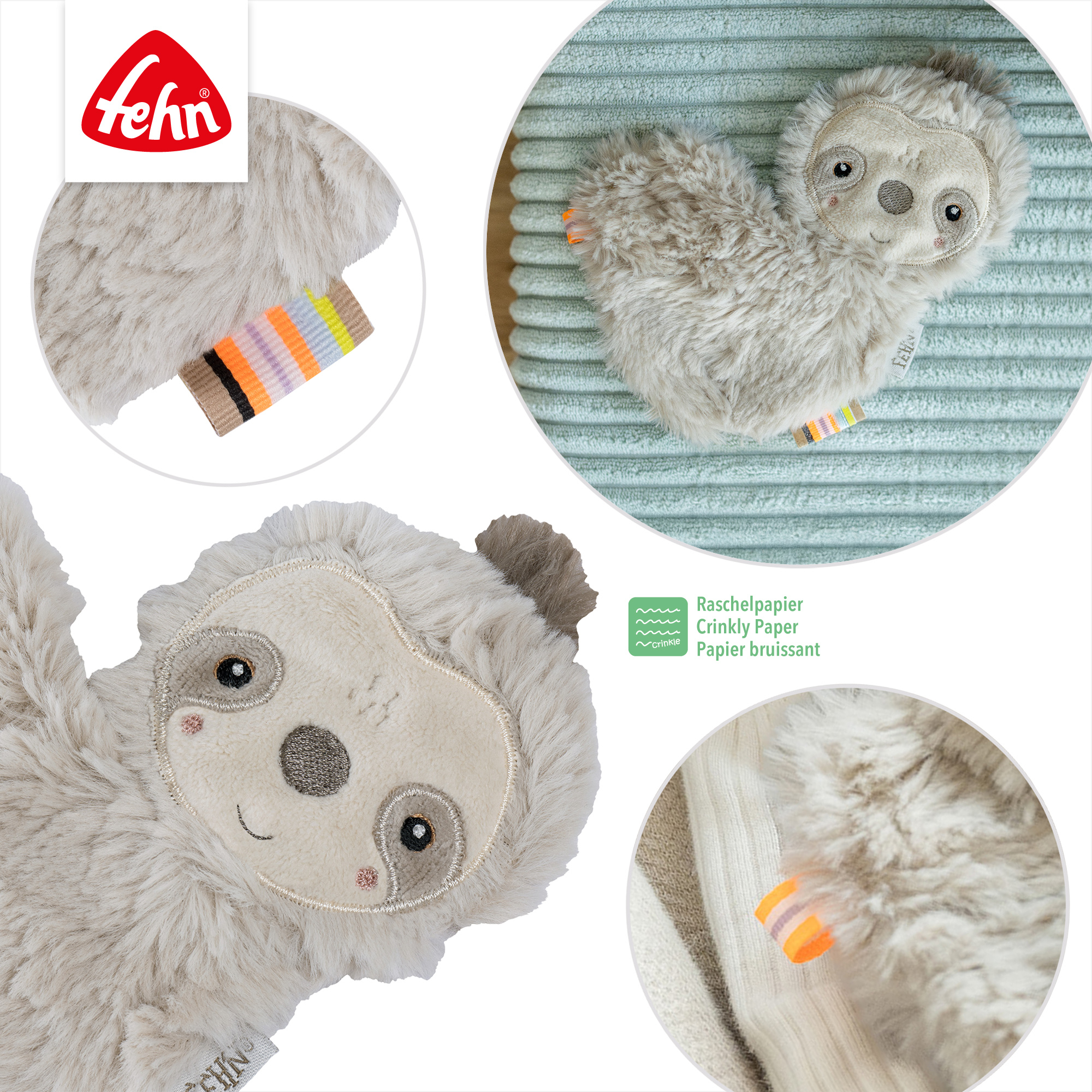 Kuscheltiere, fehn, Grau – Produktansicht