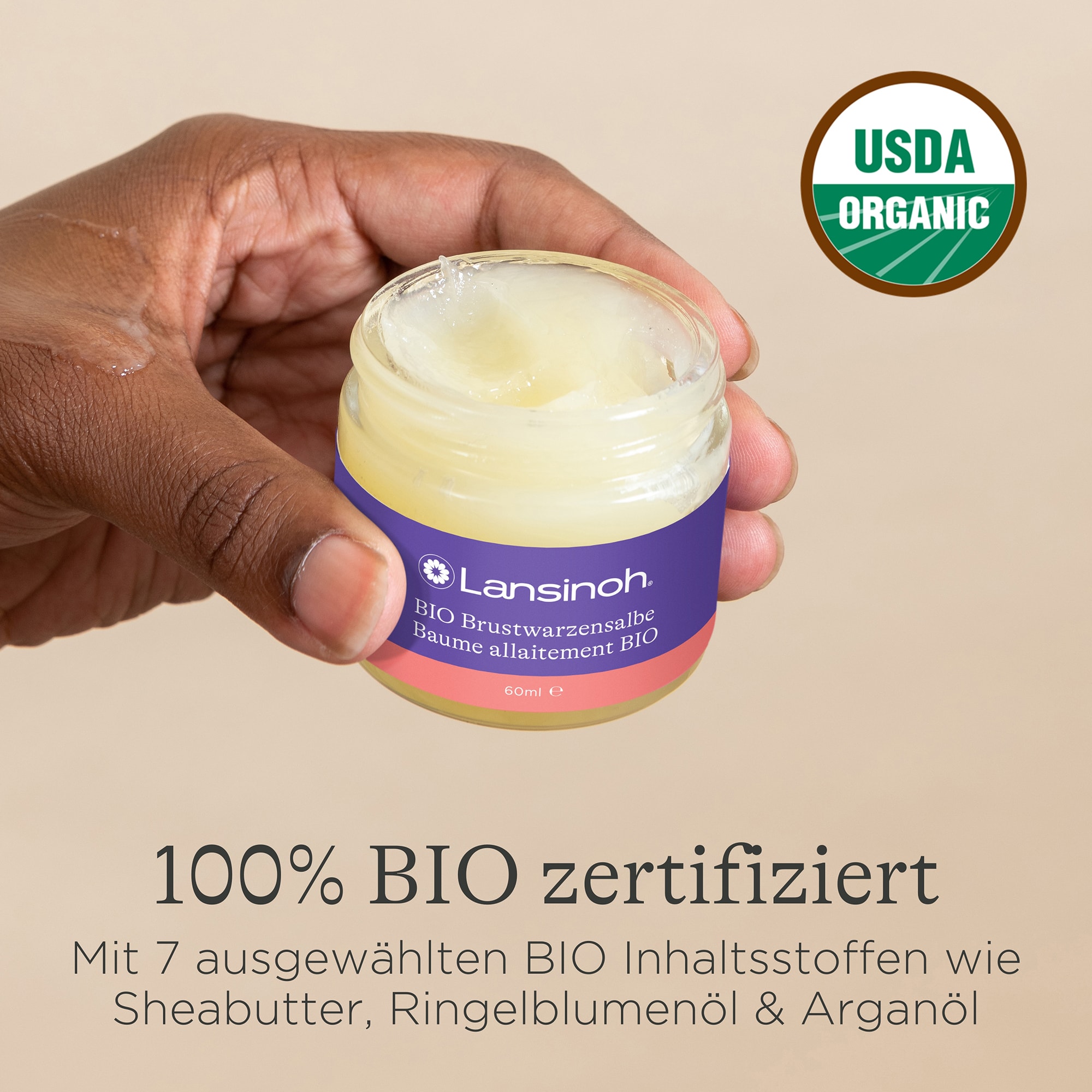 Körperpflege, Lansinoh, Lila – Produktansicht