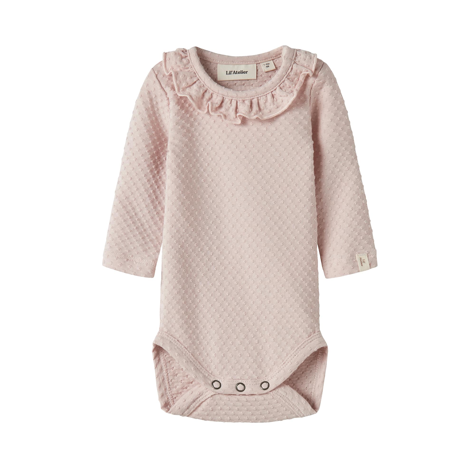Langarmbodys, Lil' Atelier, Pink – Besonderheit: aus 95% Baumwolle