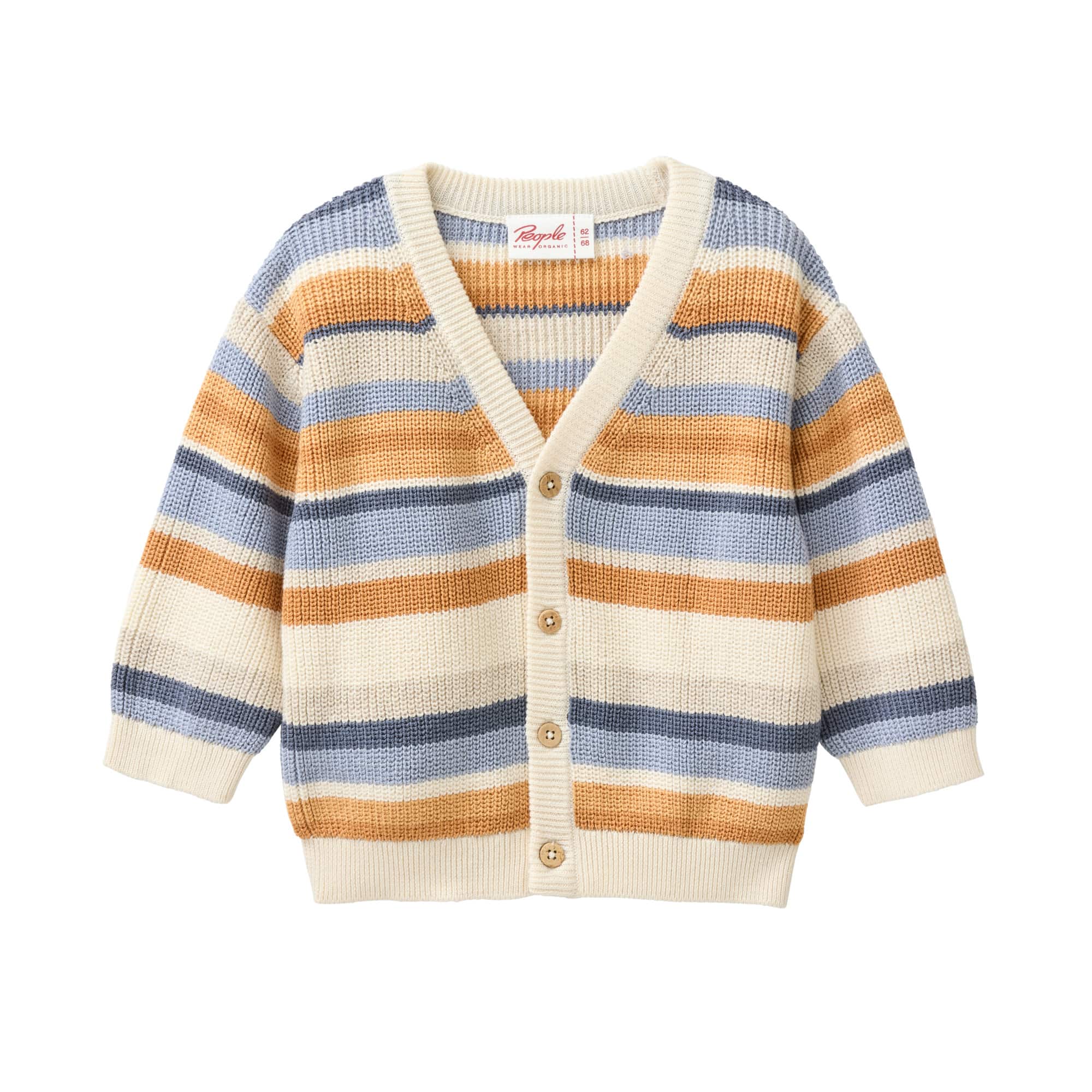 Sweat-, Fleece- & Strickjacken, People Wear Organic, Beige – Produktansicht