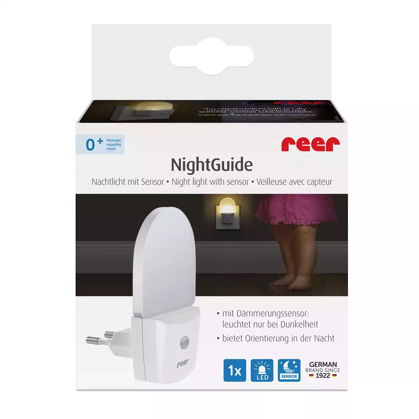 Nachtlichter, reer, Weiß – Produktansicht