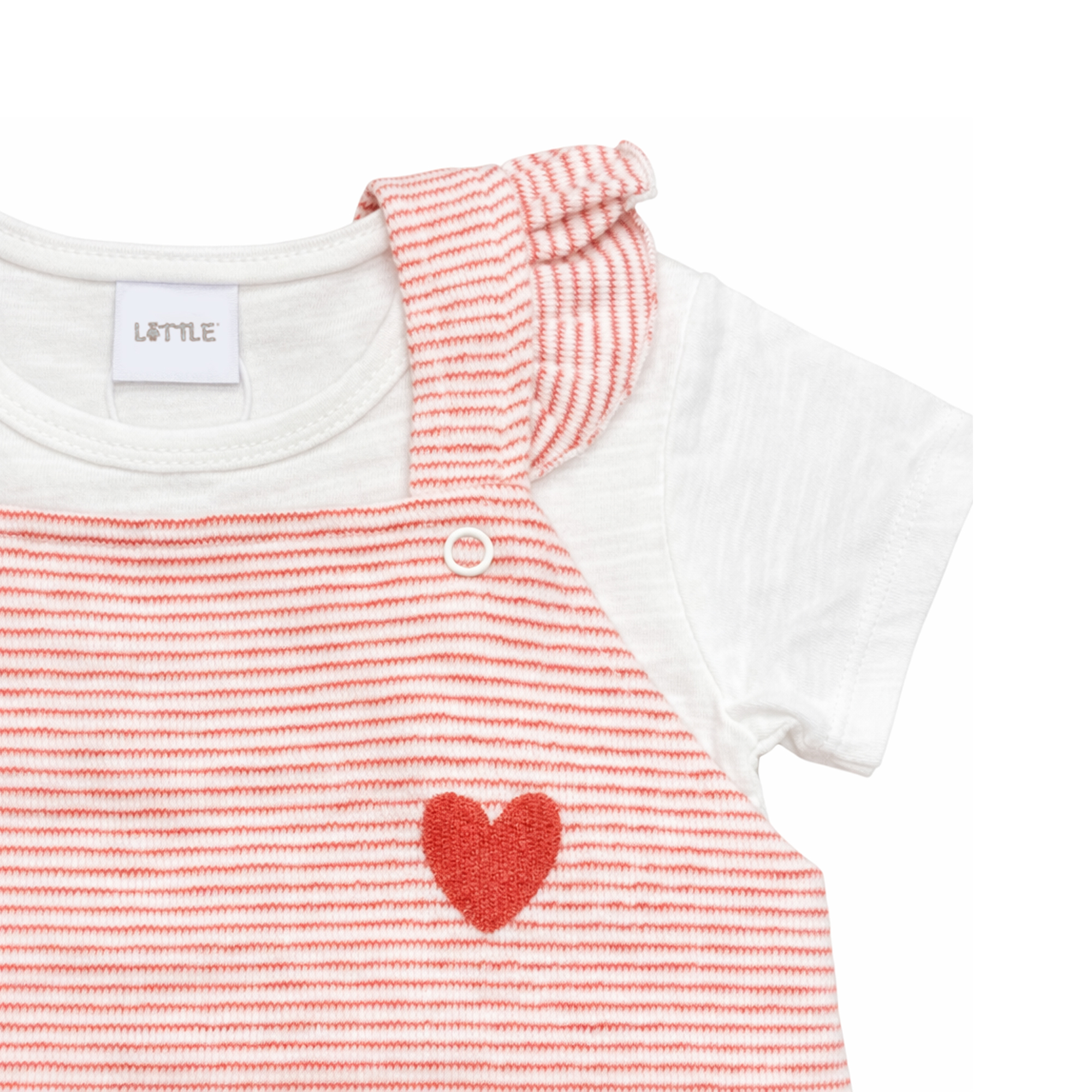 Latzhosen, LITTLE, Rot – Produktansicht